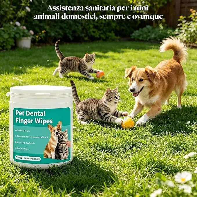 Briacte Zampalife Salviette Dentali per Cani e Gatti - immagine 5