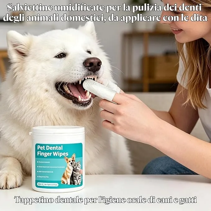 Briacte Zampalife Salviette Dentali per Cani e Gatti - immagine 6