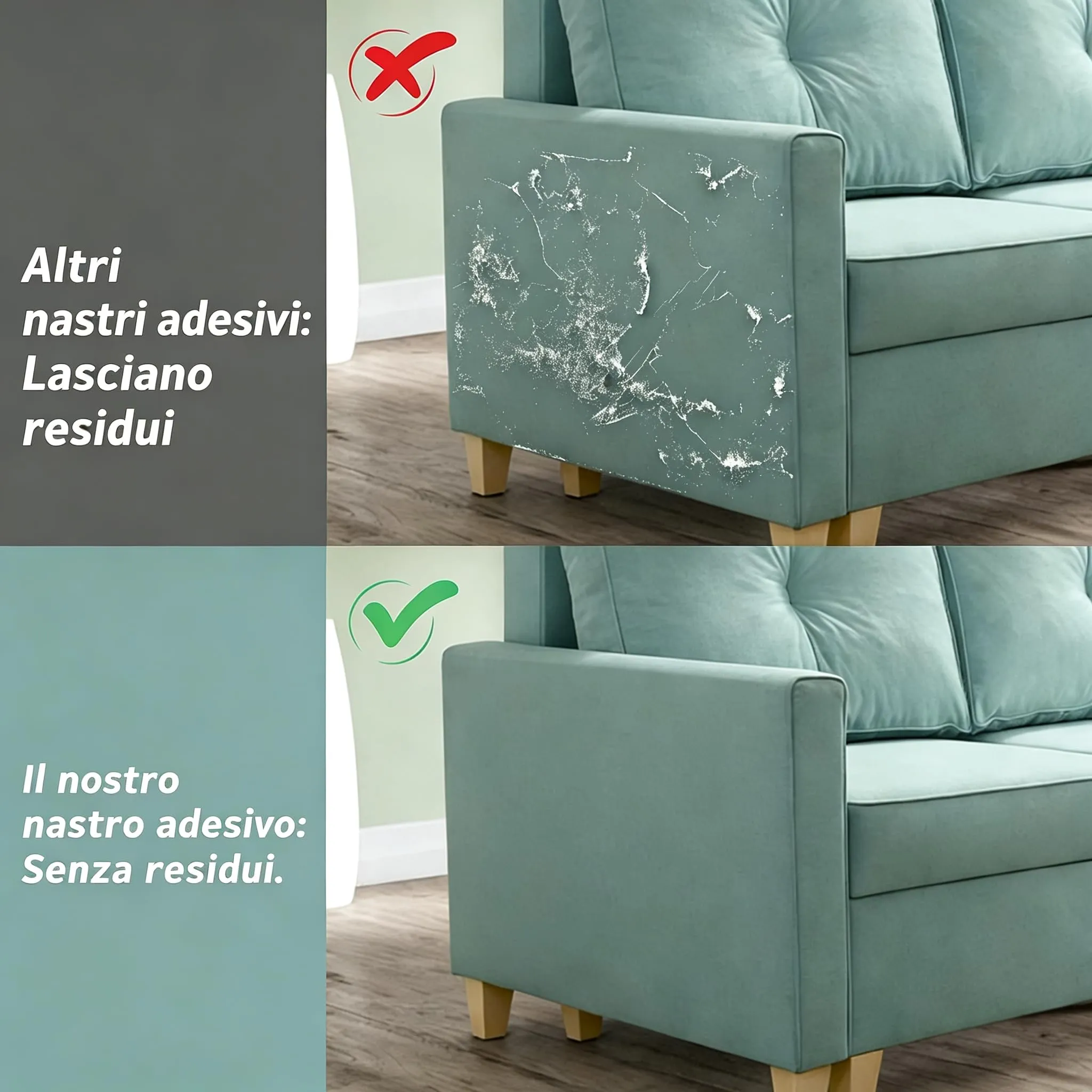 QianShouYan Protezione Divano Antigraffi per Gatti in PVC Trasparente, 44cm x 3m - immagine 5