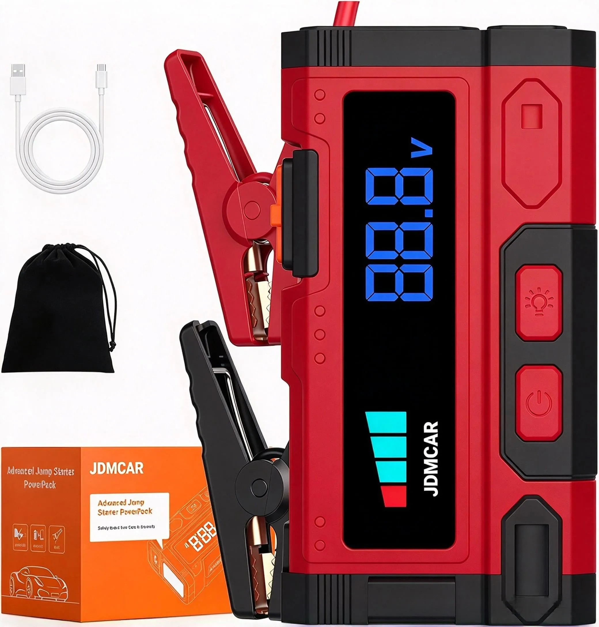 JDMCAR 11000A Booster Avviamento Auto Avviatore Batteria Auto - immagine 1