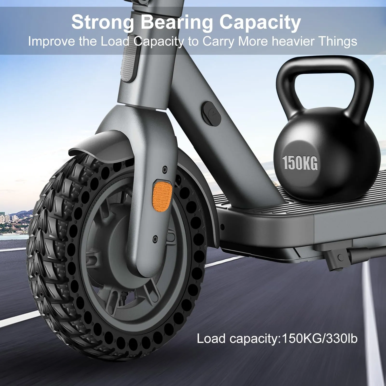BANGTING Pneumatici Piene per Monopattino Elettrico 10x2.50-6.5 (60/70-6.5), Compatibili con Segway Ninebot Max G2/G30/G30D/G30E/G30LP/G30D II, Nero (2 Pezzi) - immagine 4