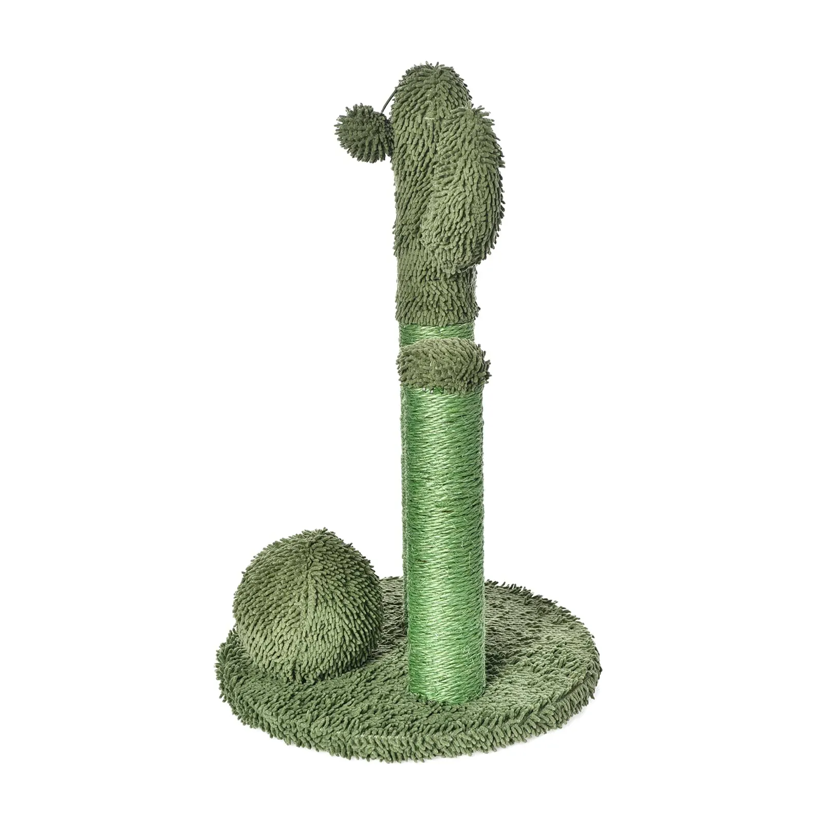 Amazon Basics Tiragraffi per gatti a forma di cactus con tre tronchetti, Grande, 68 cm, Verde - immagine 2