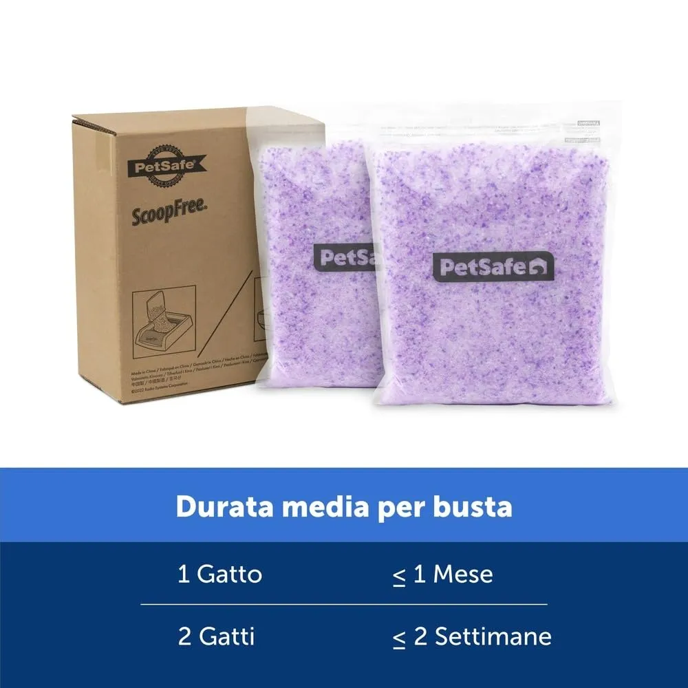 PetSafe ScoopFree Lettiera Cristalli Premium, Lavanda, Confezione da 2 - immagine 5