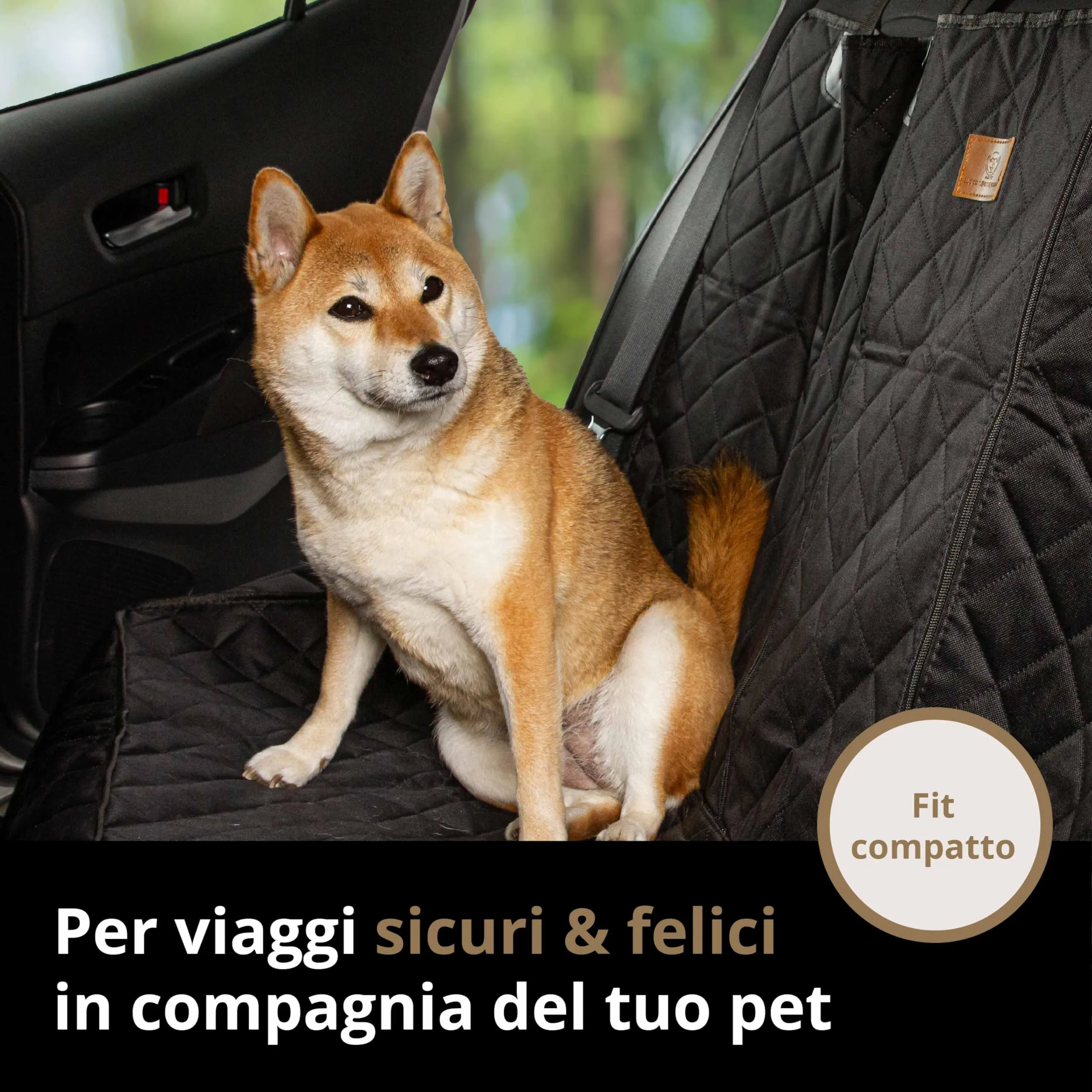AMZPET Coprisedile Auto per Cani, Impermeabile, Antiscivolo e Antigraffio, 56 x 45 x 122 cm - immagine 2