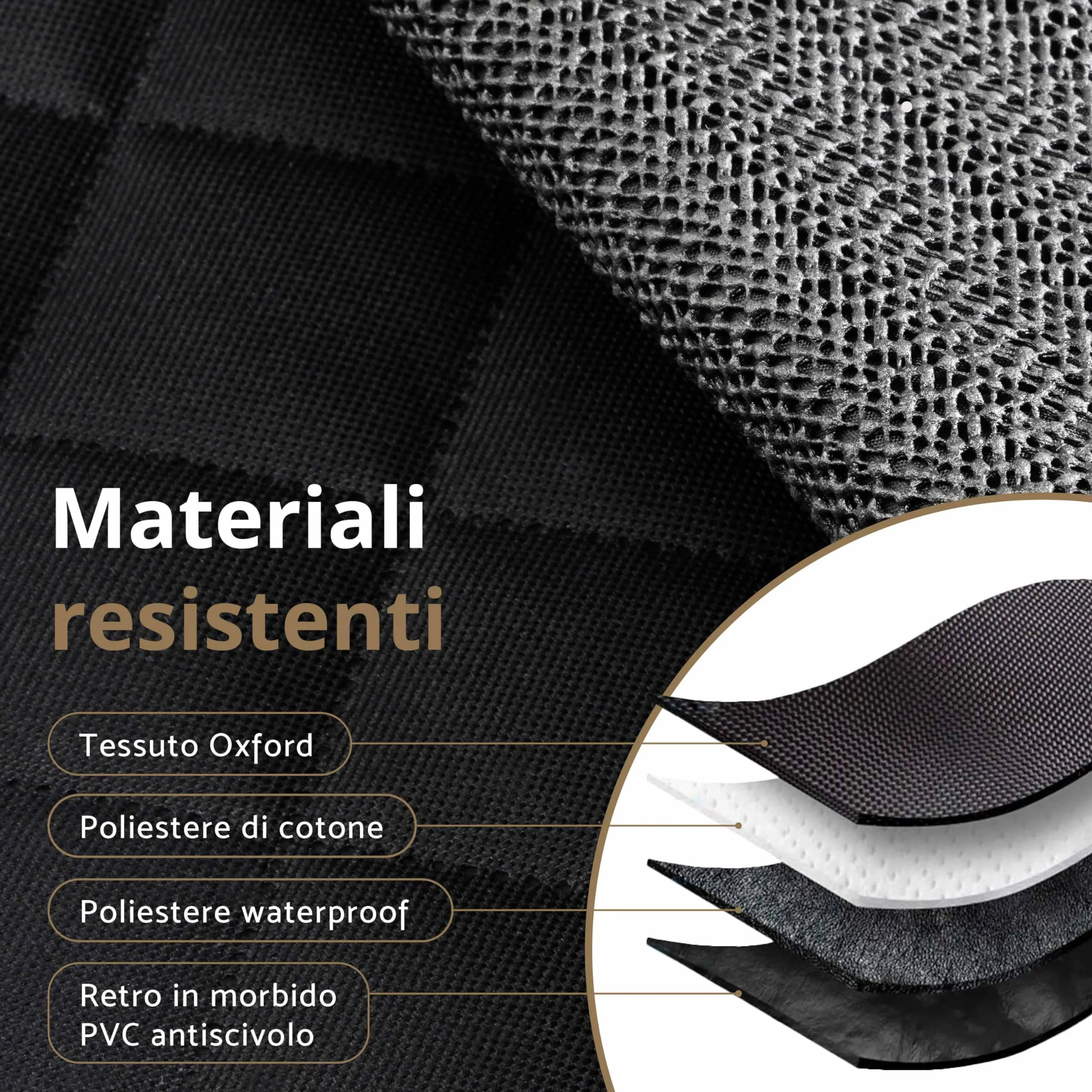 AMZPET Coprisedile Auto per Cani, Impermeabile, Antiscivolo e Antigraffio, 56 x 45 x 122 cm - immagine 6