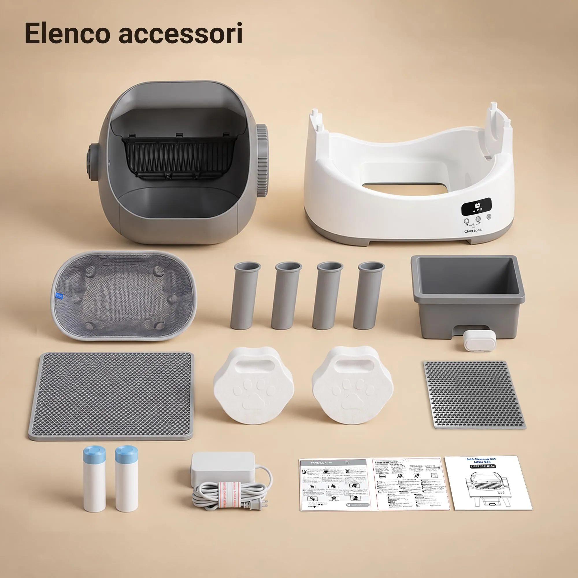JUMMICO Lettiera Gatto Autopulente Elettrica Anti-Schiacciamento, fino a 10kg, senza App e Wifi - immagine 7