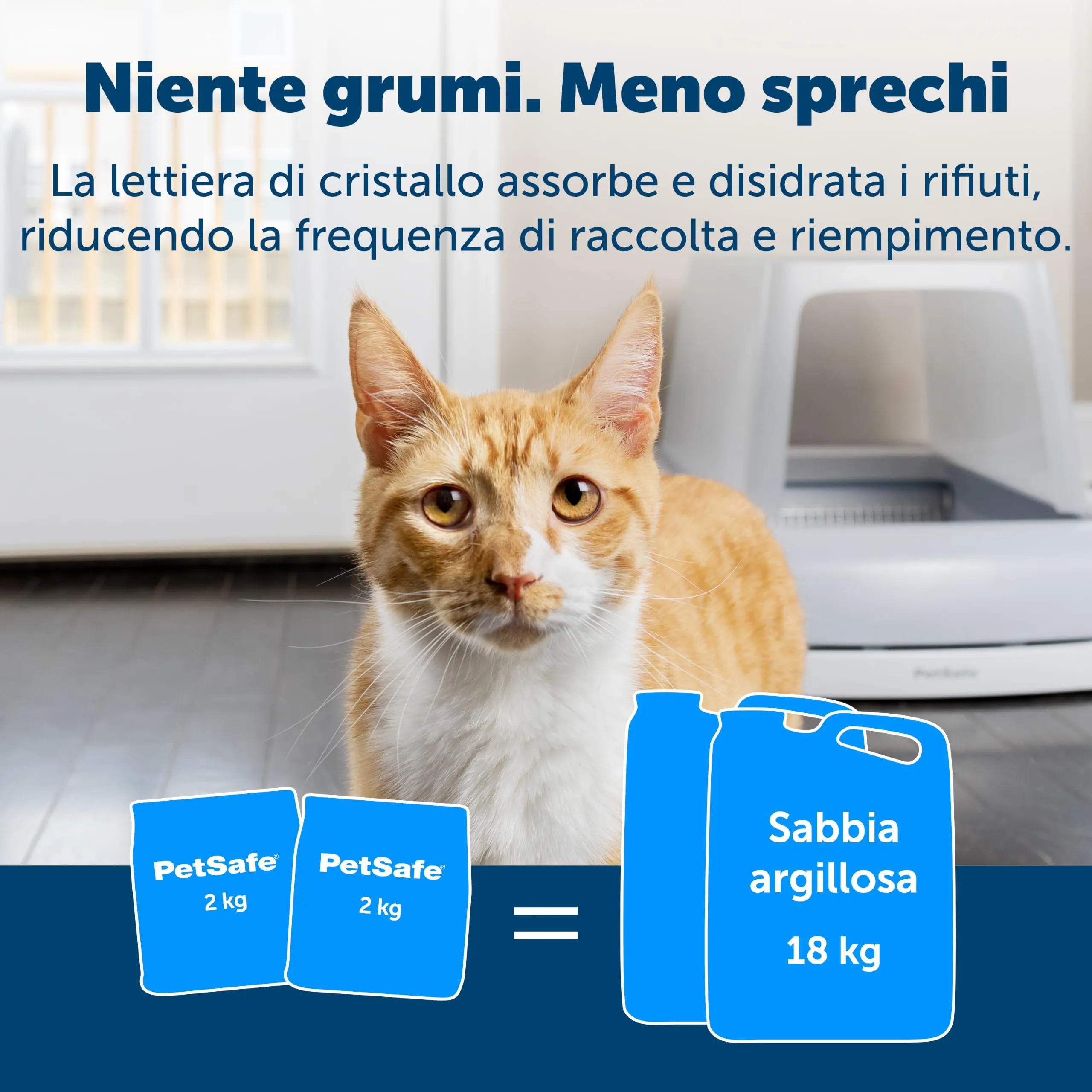 PetSafe ScoopFree Lettiera Cristalli Premium, Blu, Conf. da 2 - immagine 4