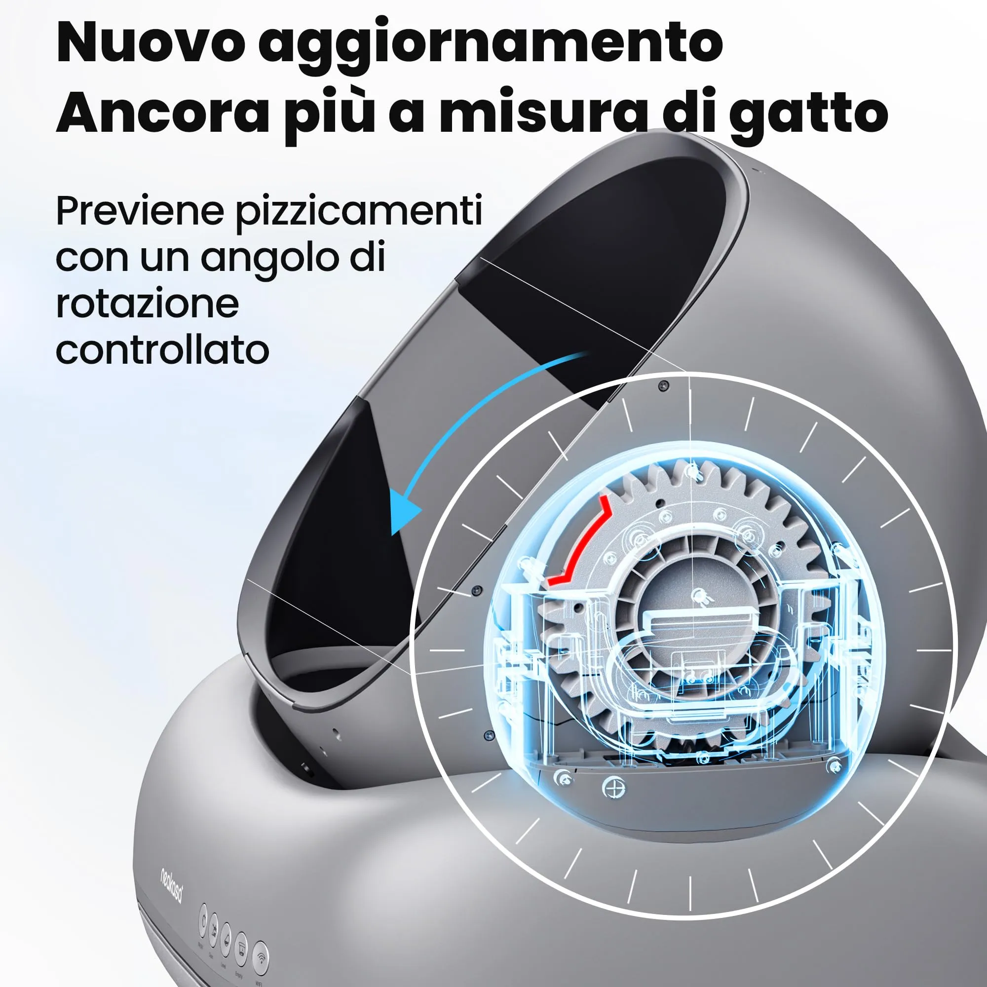 Neakasa M1 Lettiera Gatto Autopulente Aperta XXL con Controllo App, Sacchetti e Tappeto - immagine 2