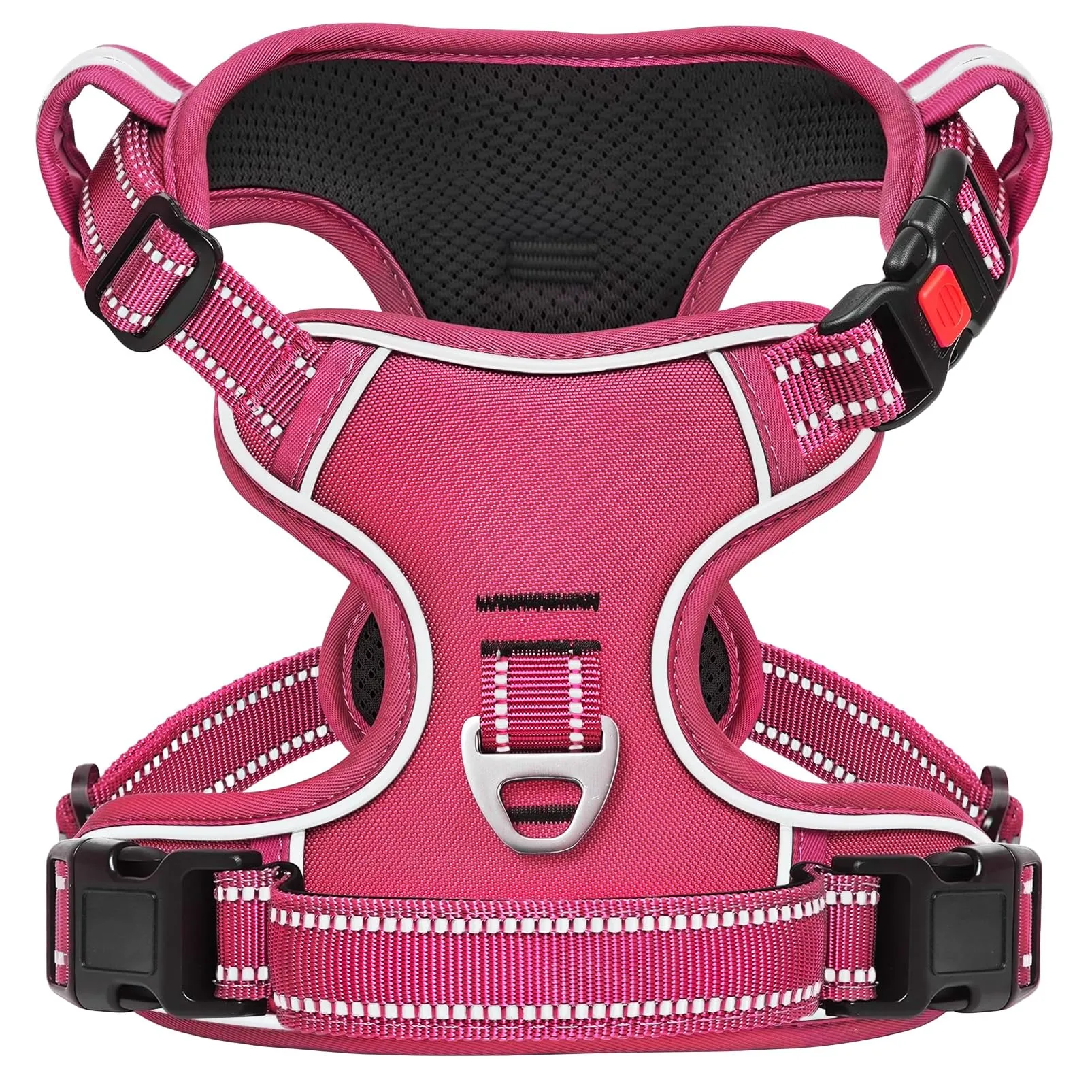 HEELE Pettorina per Cani da Corsa No-Pull, Regolabile e Riflettente, Fucsia, S - immagine 1