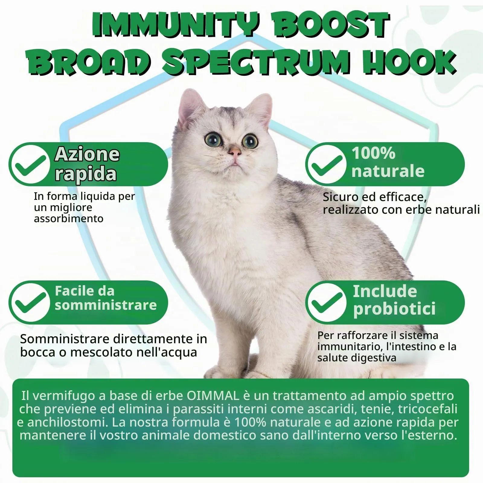 CJXHJY Vermifugo Naturale per Gatti con Probiotici, 60ml con Pipetta - immagine 4