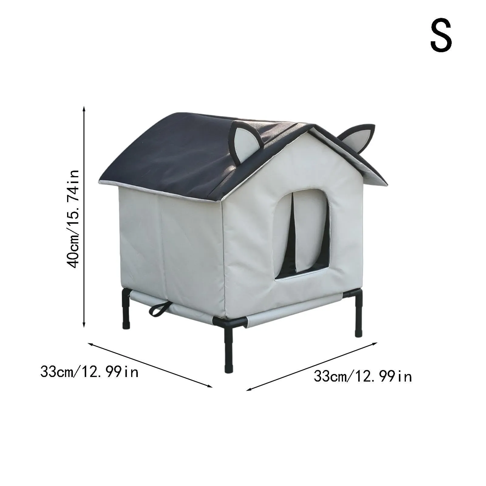 Caowzz Casa Per Gatti Da Esterno Impermeabile e Rifugio Per Cani - immagine 5