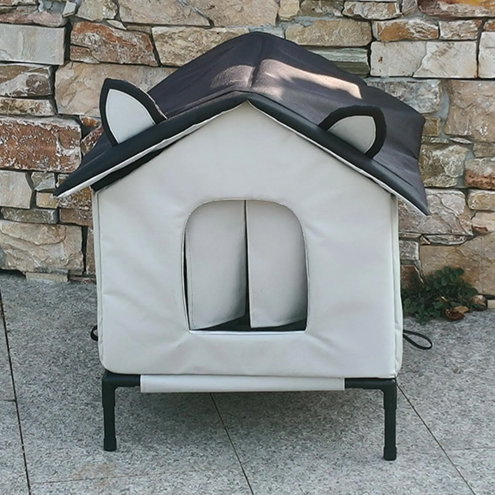 Caowzz Casa per Gatti da Esterno Impermeabile e Rifugio per Cani - immagine 7