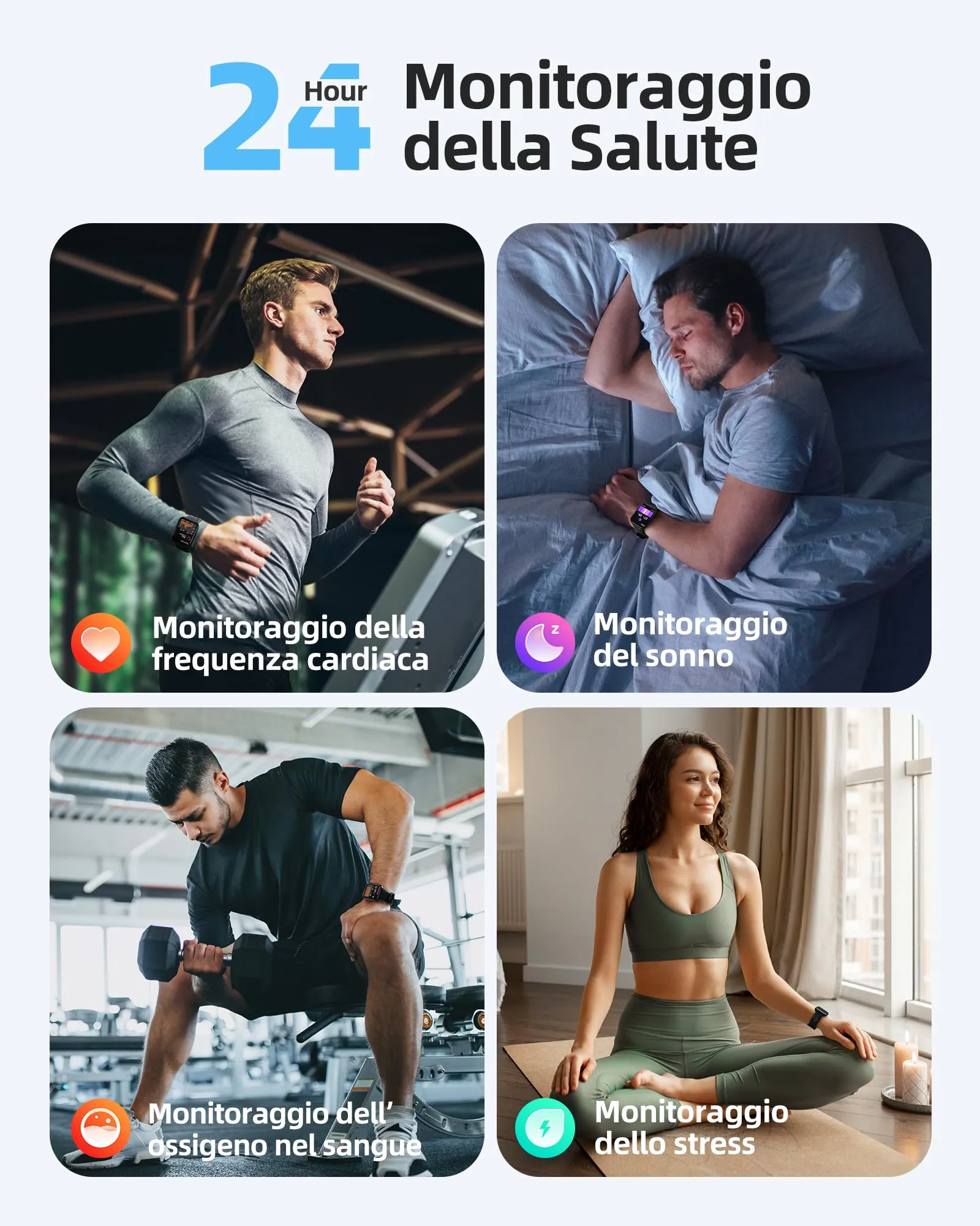Parsonver Smartwatch 1.8" con 5ATM Impermeabilità per Nuoto - immagine 4