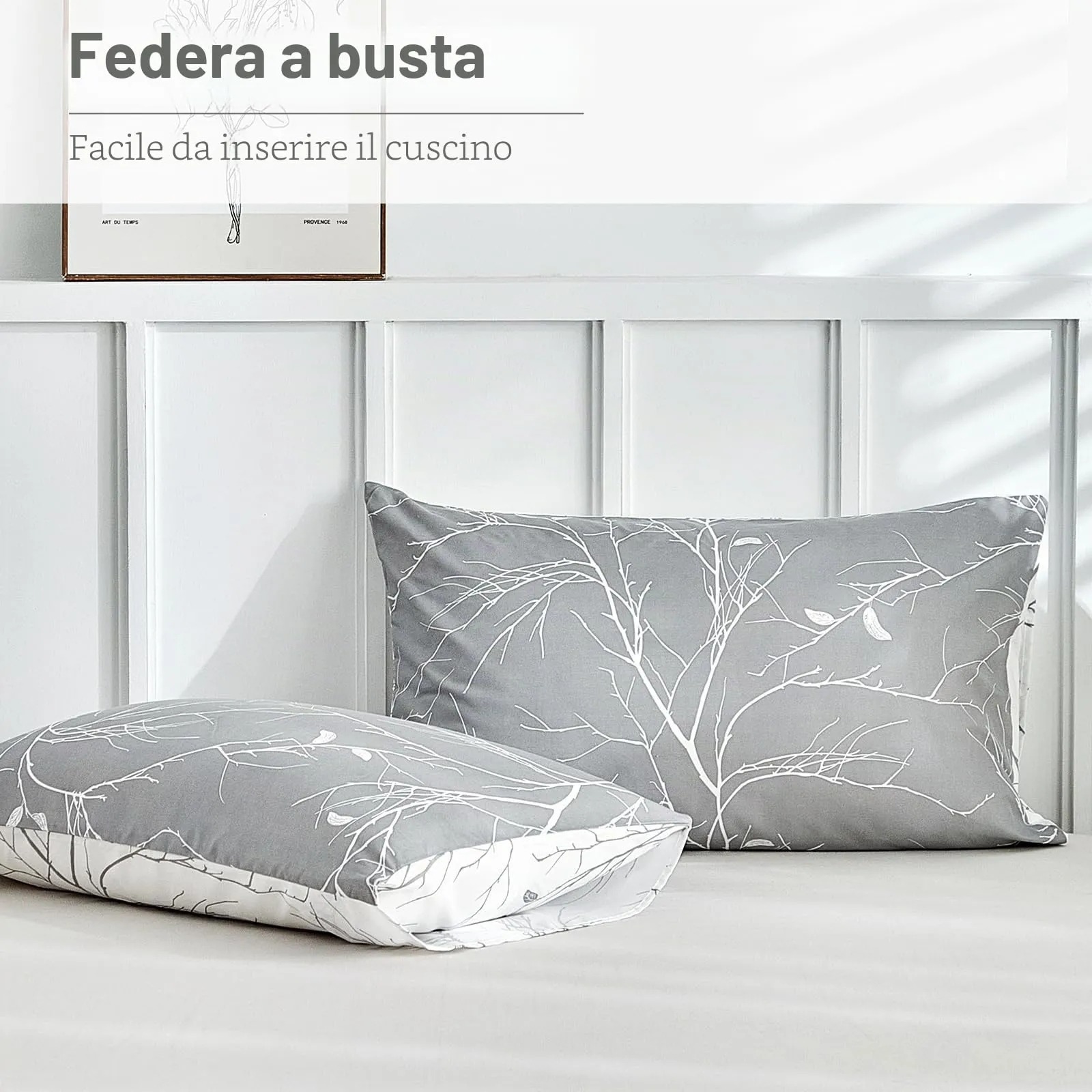 Tokokimo Set Copripiumino Matrimoniale in Flanella, 240x220cm, Beige (3 Pezzi: 1 Copripiumino e 2 Federe 50x80cm) - immagine 8