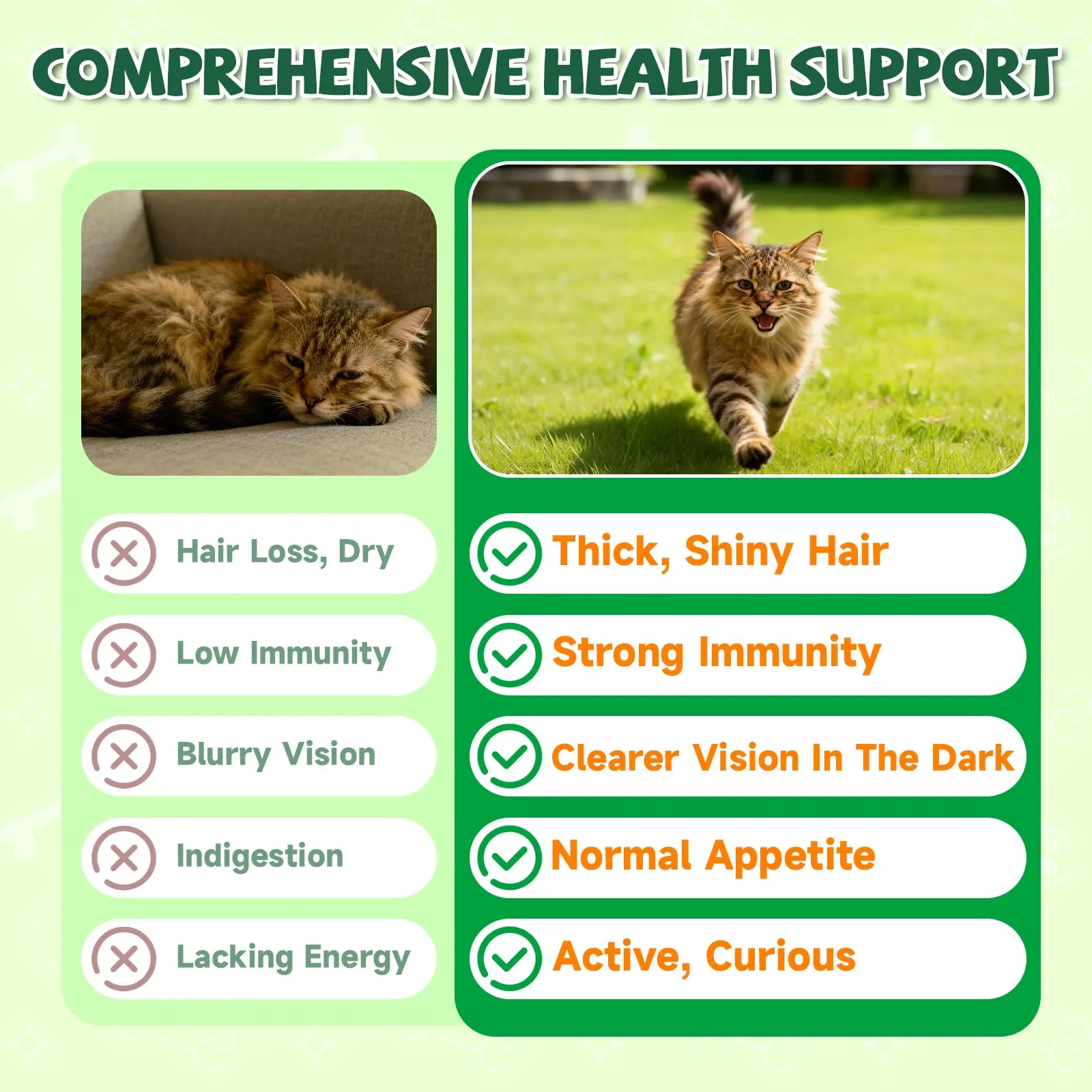 Eagou Diary Vitamine per Gatti con Taurina, 500 Snack Masticabili - immagine 9
