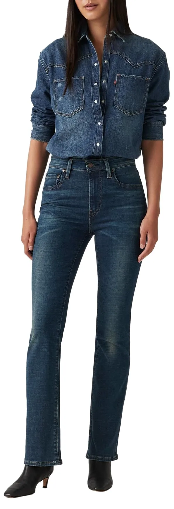 Levi's 725 High Rise Bootcut Jeans Donna, Miles Apart, 26W / 30L - immagine 1
