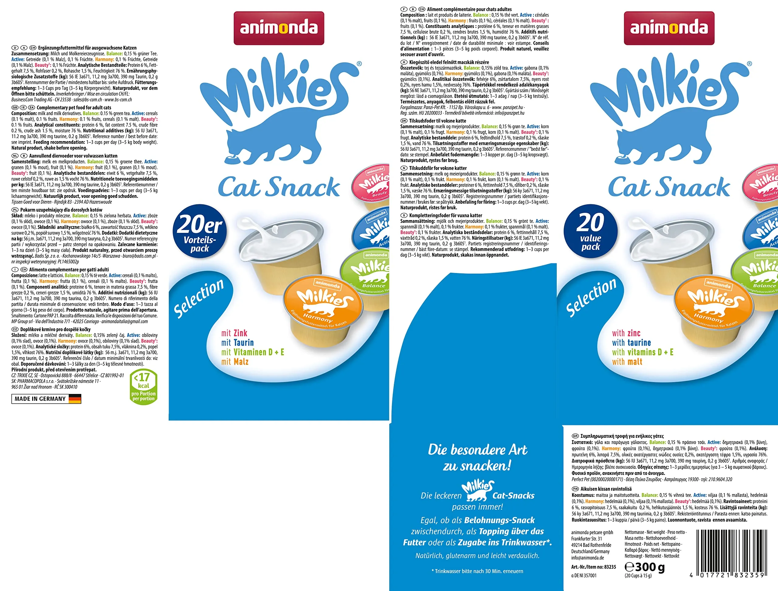 Animonda Milkies Power Latte per Gatti Selection, 20 Capsule x 15 g - immagine 6