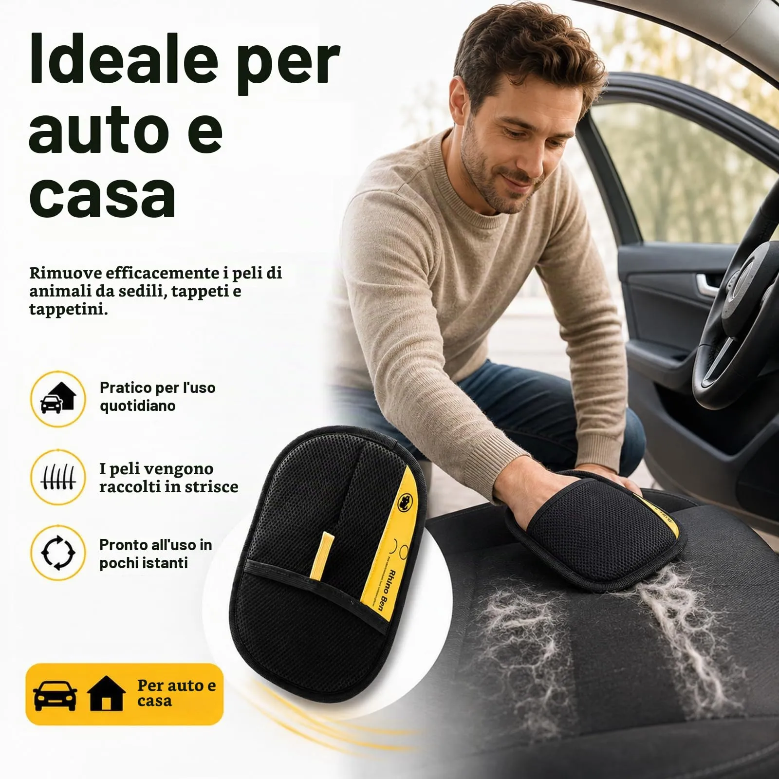 HOMKISCN Purepath Glove Guanto Leva Peli Riutilizzabile SST-HE2P - immagine 3
