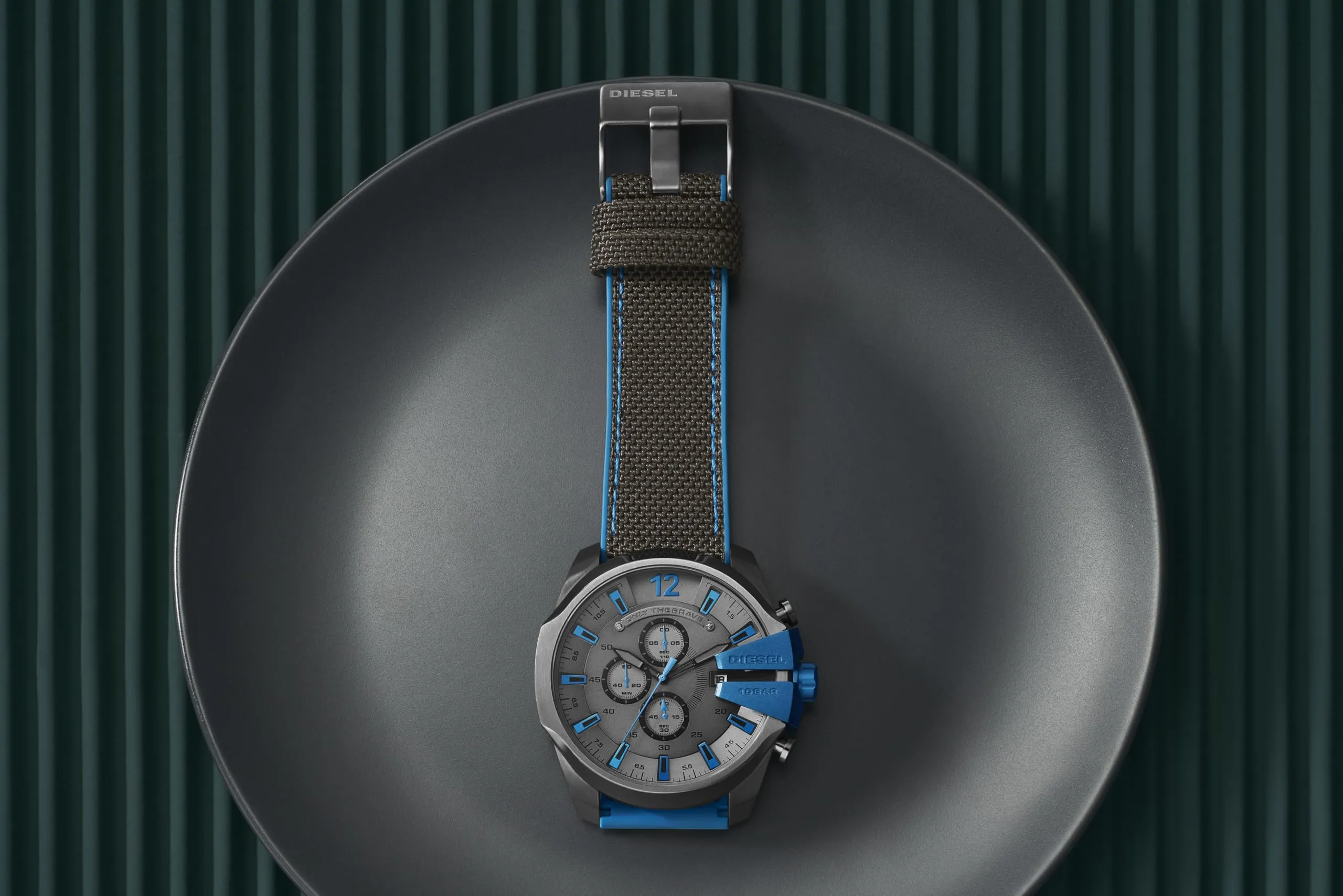 Diesel Cronografo Quarzo Uomo DZ4500 con Cinturino in Nylon - immagine 5
