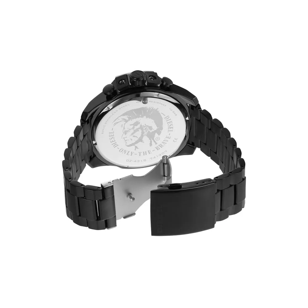 Diesel Orologio Cronografo Quarzo Uomo DZ4318 in Acciaio Inossidabile Nero - immagine 6