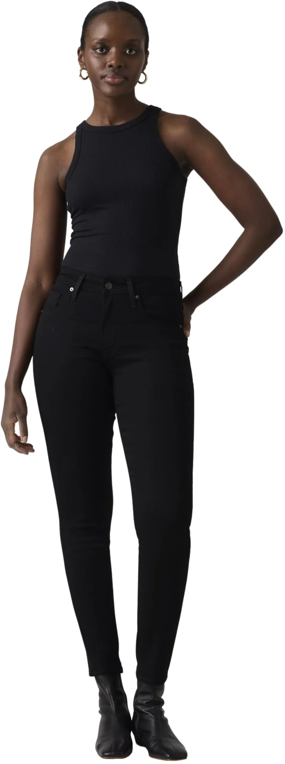 Levi's 721 High Rise Skinny Women's Jeans, Soft Black, 28W/30L - immagine 4