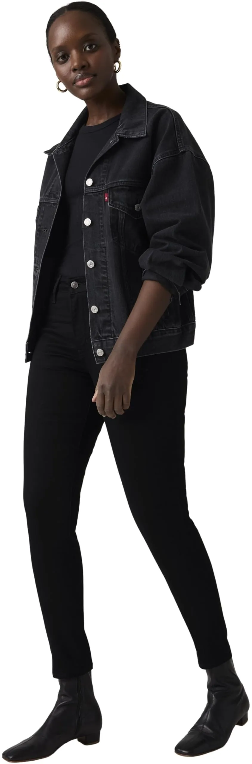 Levi's 721 High Rise Skinny Women's Jeans, Soft Black, 28W/30L - immagine 5
