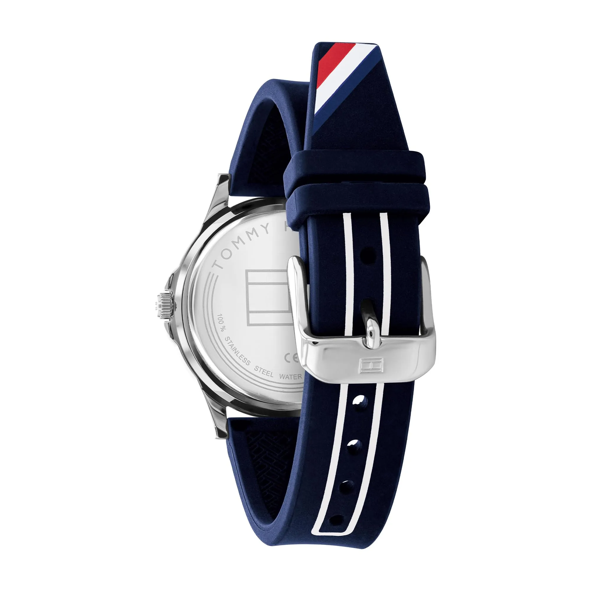 Tommy Hilfiger Orologio Bambino 1720016, Quadrante Blu, Cinturino in Silicone Blu, Cassa Acciaio 34mm, Quarzo, 5 ATM - immagine 3