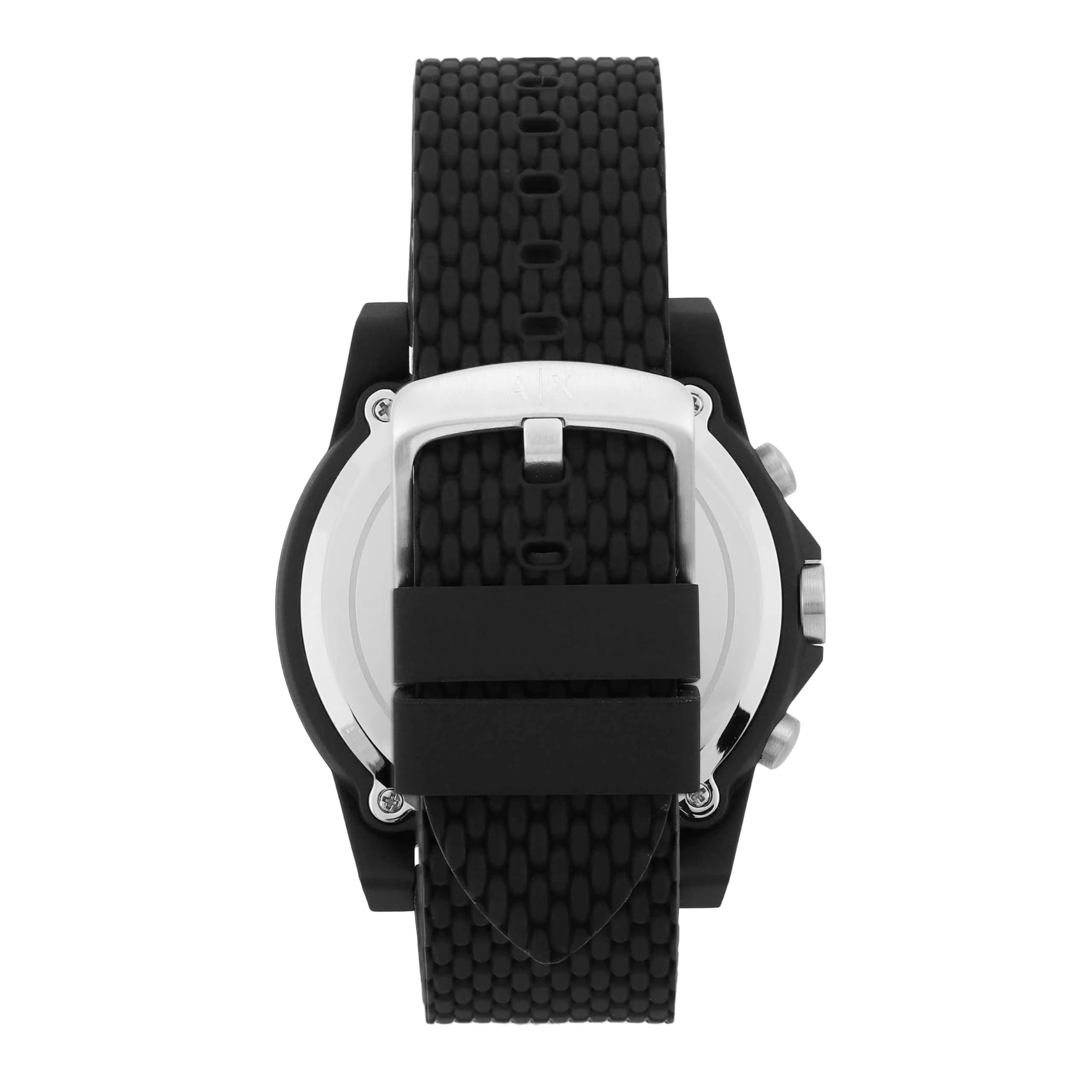 Armani Exchange AX1344 Orologio Cronografo da Uomo 44 mm Nero e Verde con Cinturino in Silicone - immagine 3