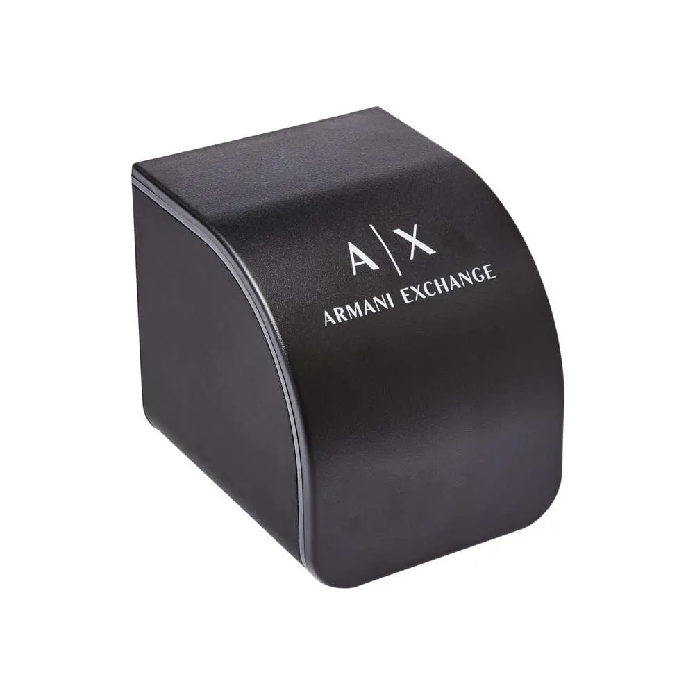 Armani Exchange AX1344 Orologio Cronografo da Uomo 44 mm Nero e Verde con Cinturino in Silicone - immagine 4