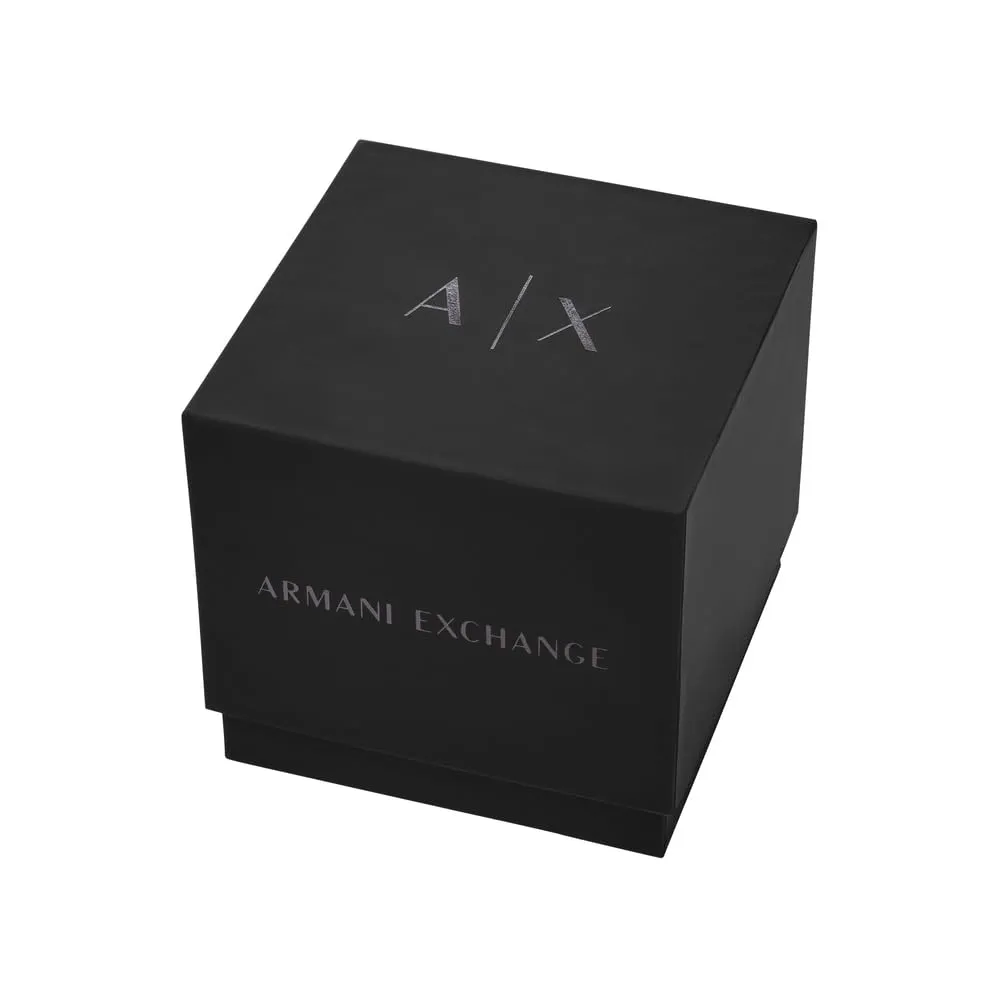 Armani Exchange AX1344 Orologio Cronografo da Uomo 44 mm Nero e Verde con Cinturino in Silicone - immagine 6