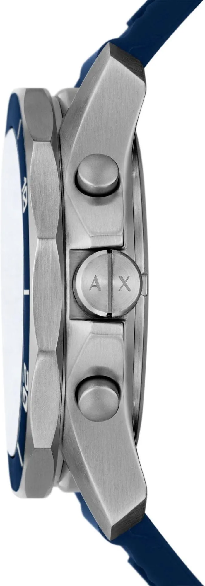 Armani Exchange AX1960 Orologio Cronografo da Uomo, Cassa 44 mm, Cinturino in Silicone Blu - immagine 2
