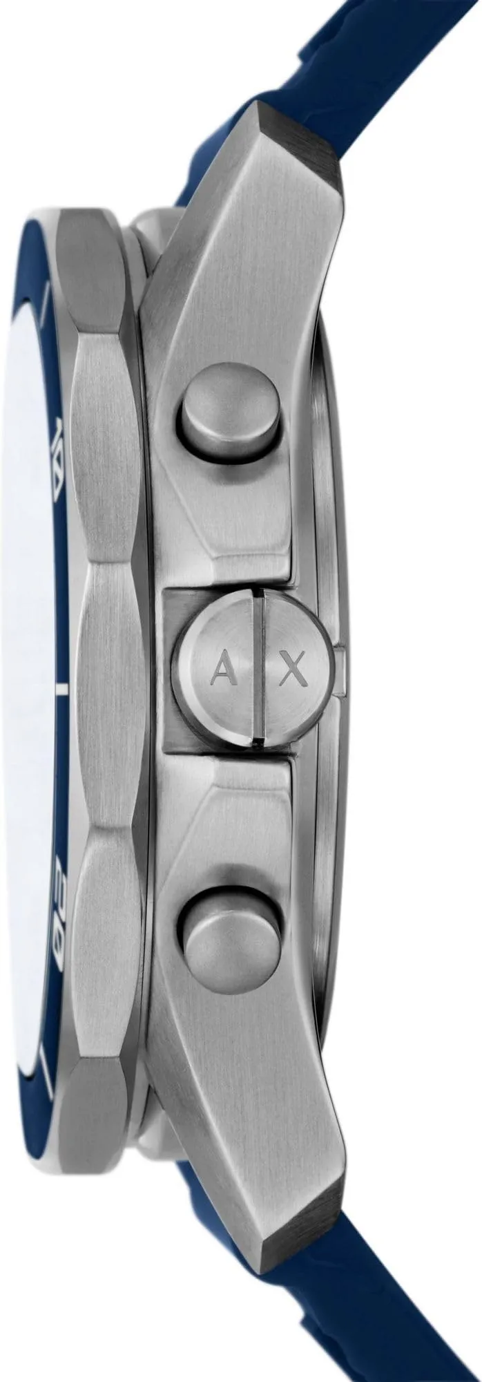 Armani Exchange AX1960 Orologio Cronografo da Uomo, Cassa 44 mm, Cinturino in Silicone Blu - immagine 4