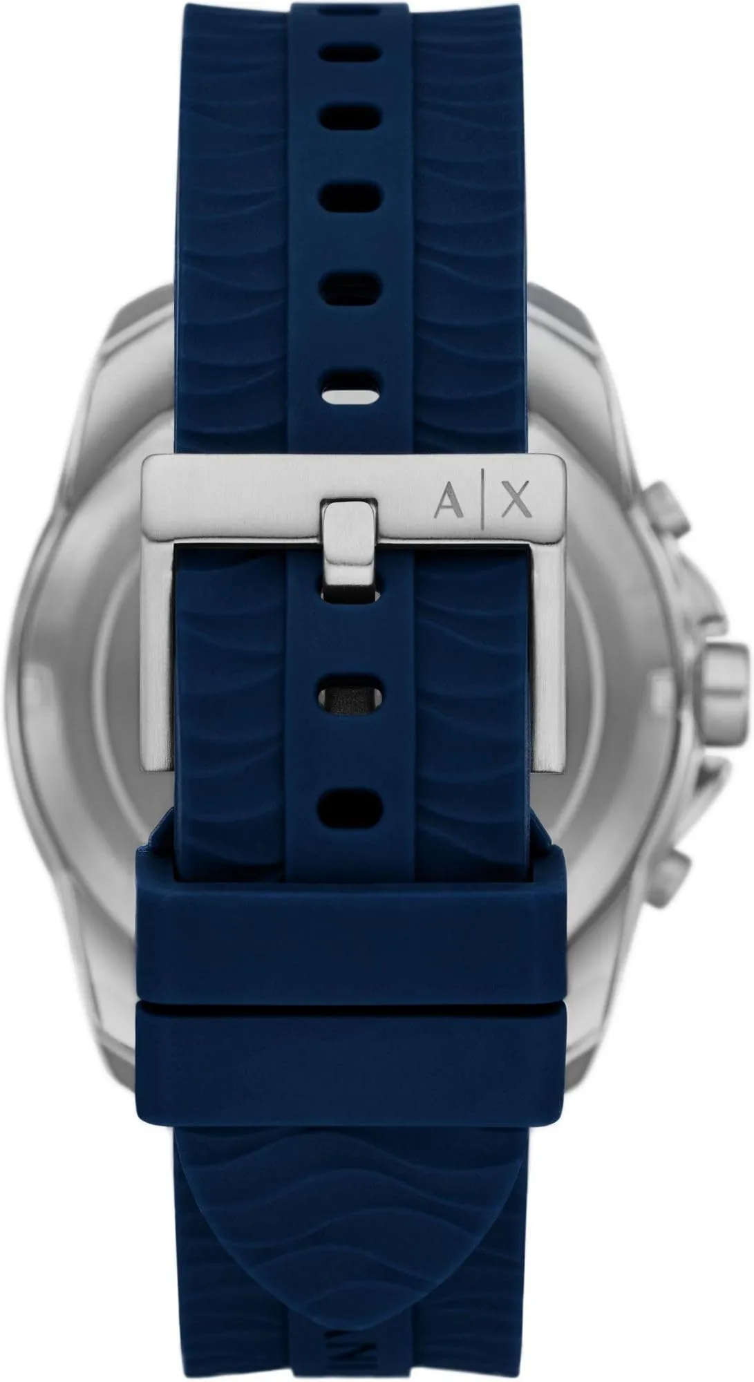 Armani Exchange AX1960 Orologio Cronografo da Uomo, Cassa 44 mm, Cinturino in Silicone Blu - immagine 5
