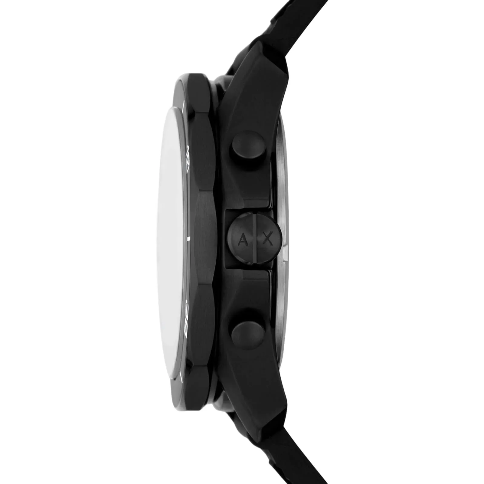 Armani Exchange AX1961 Orologio Cronografo da Uomo, Cassa 44 mm, Cinturino in Silicone Nero - immagine 2