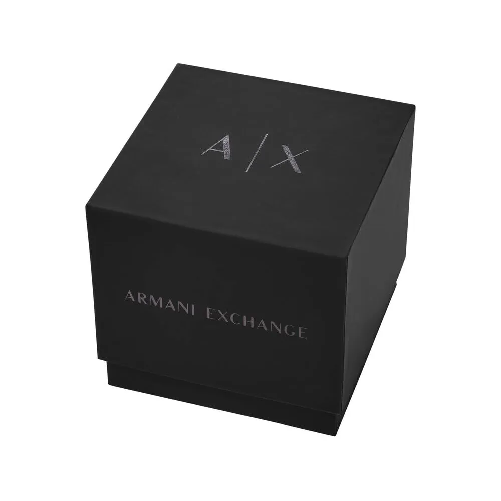 Armani Exchange AX4169 Orologio Cronografo da Uomo 44 mm Nero Onice con Cinturino in Silicone - immagine 8