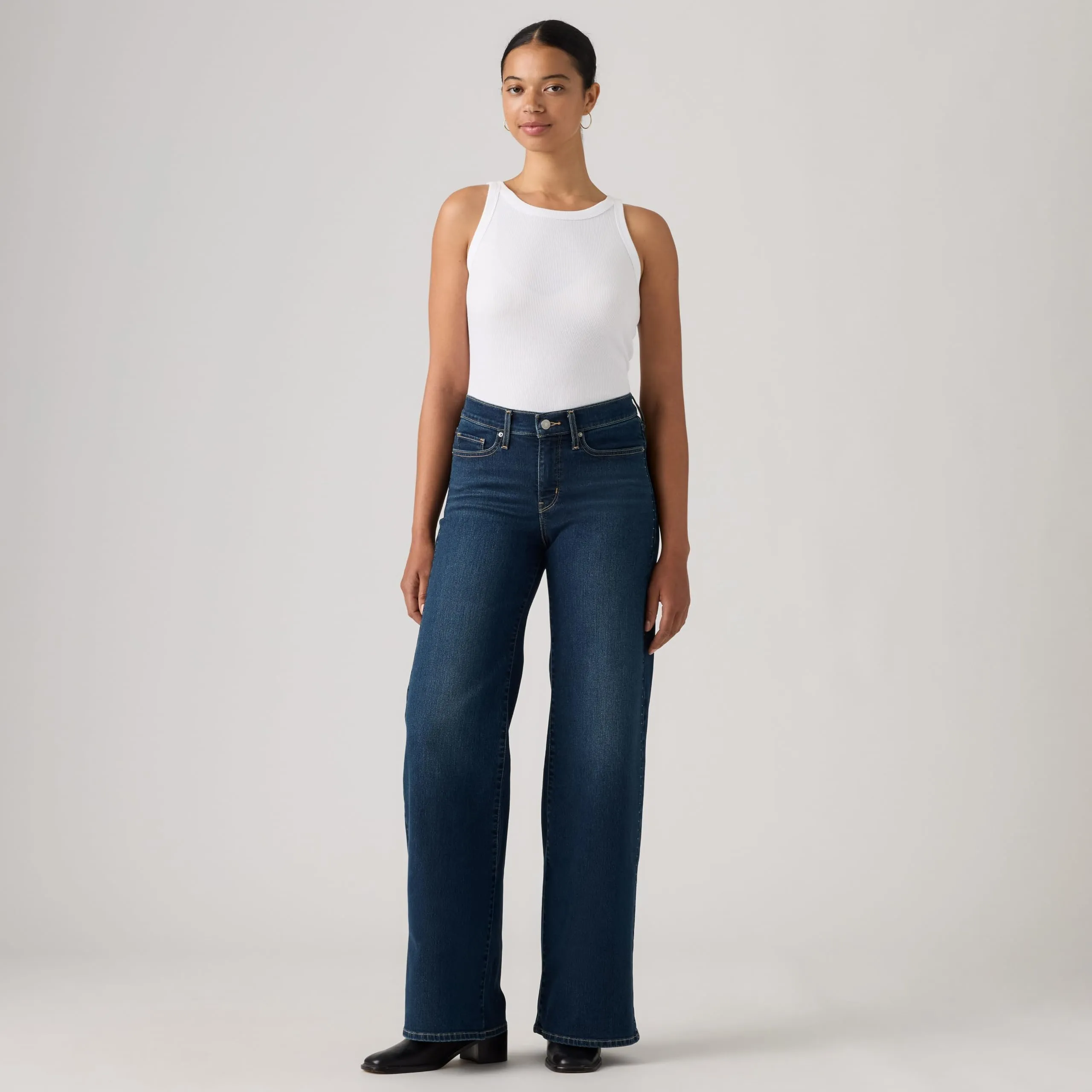 Levi's 318 Shaping Wide Leg Jeans - Holly Glitz 318 - immagine 5