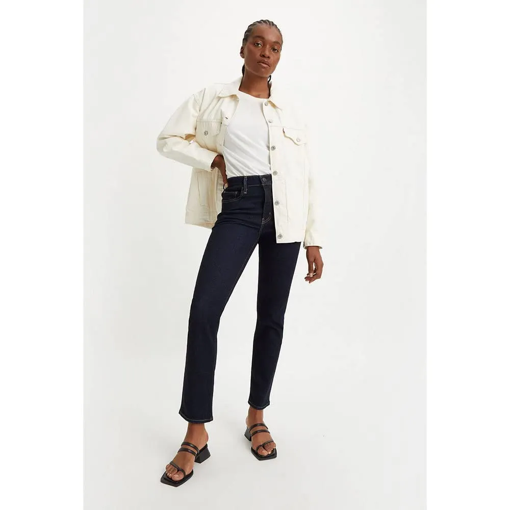 Levi's 724 High Rise Straight Jeans Donna - Blue Wave Rinse - 34W / 30L - immagine 6
