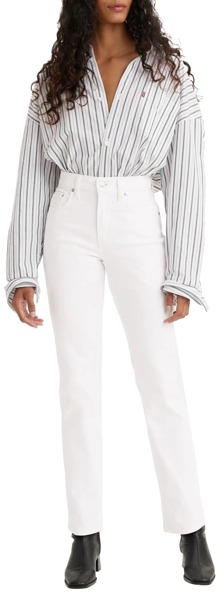 Levi's 724 High Rise Straight Jeans, Western White, 29W / 30L - immagine 1