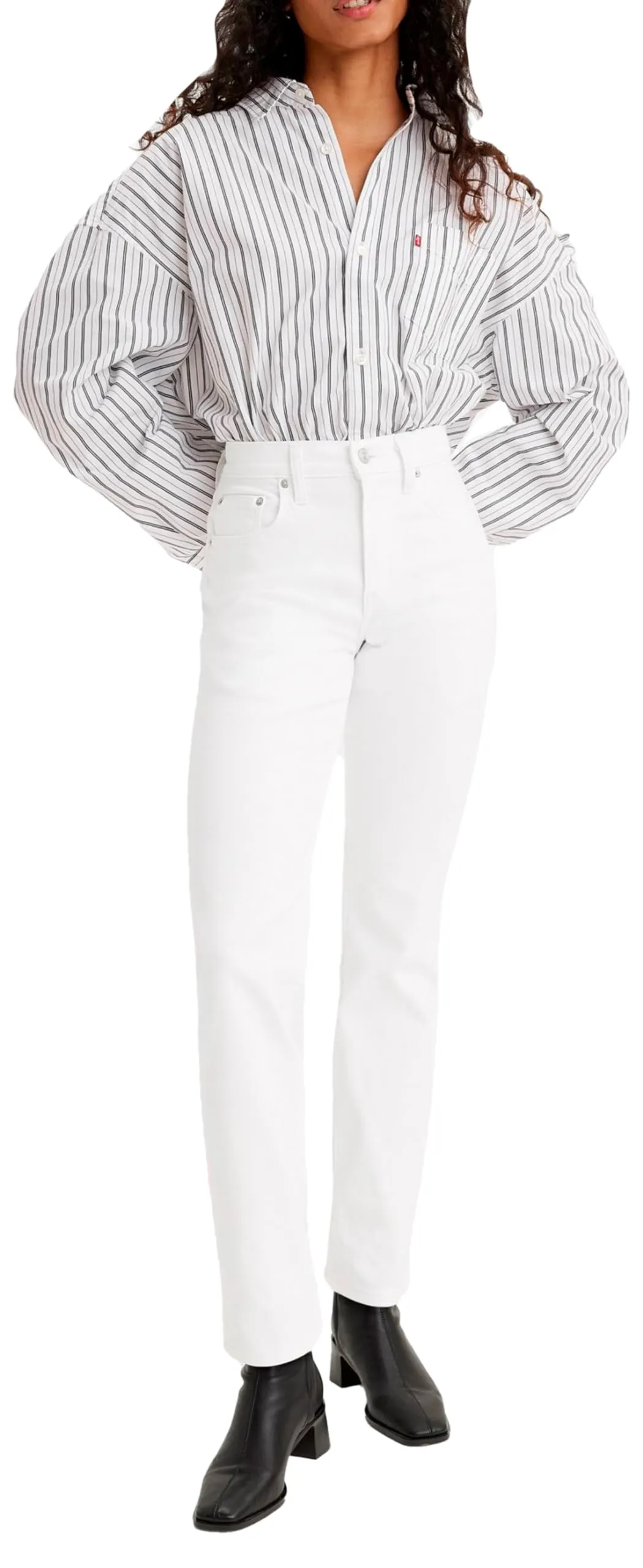 Levi's 724 High Rise Straight Jeans, Western White, 29W / 30L - immagine 9