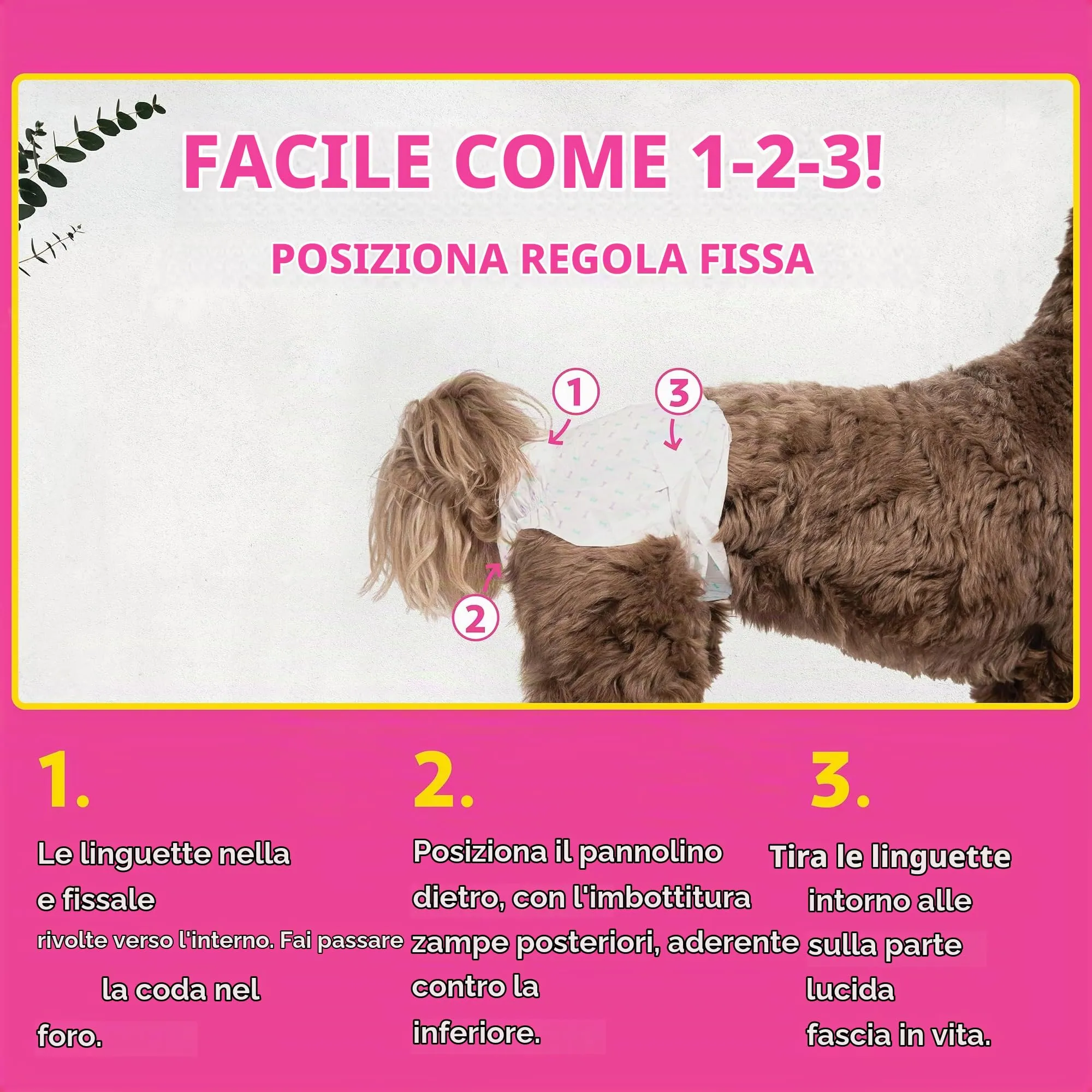 OUT! Pet Care Pannolini monouso per cani femmina, XS/S, Confezione da 16 - immagine 4
