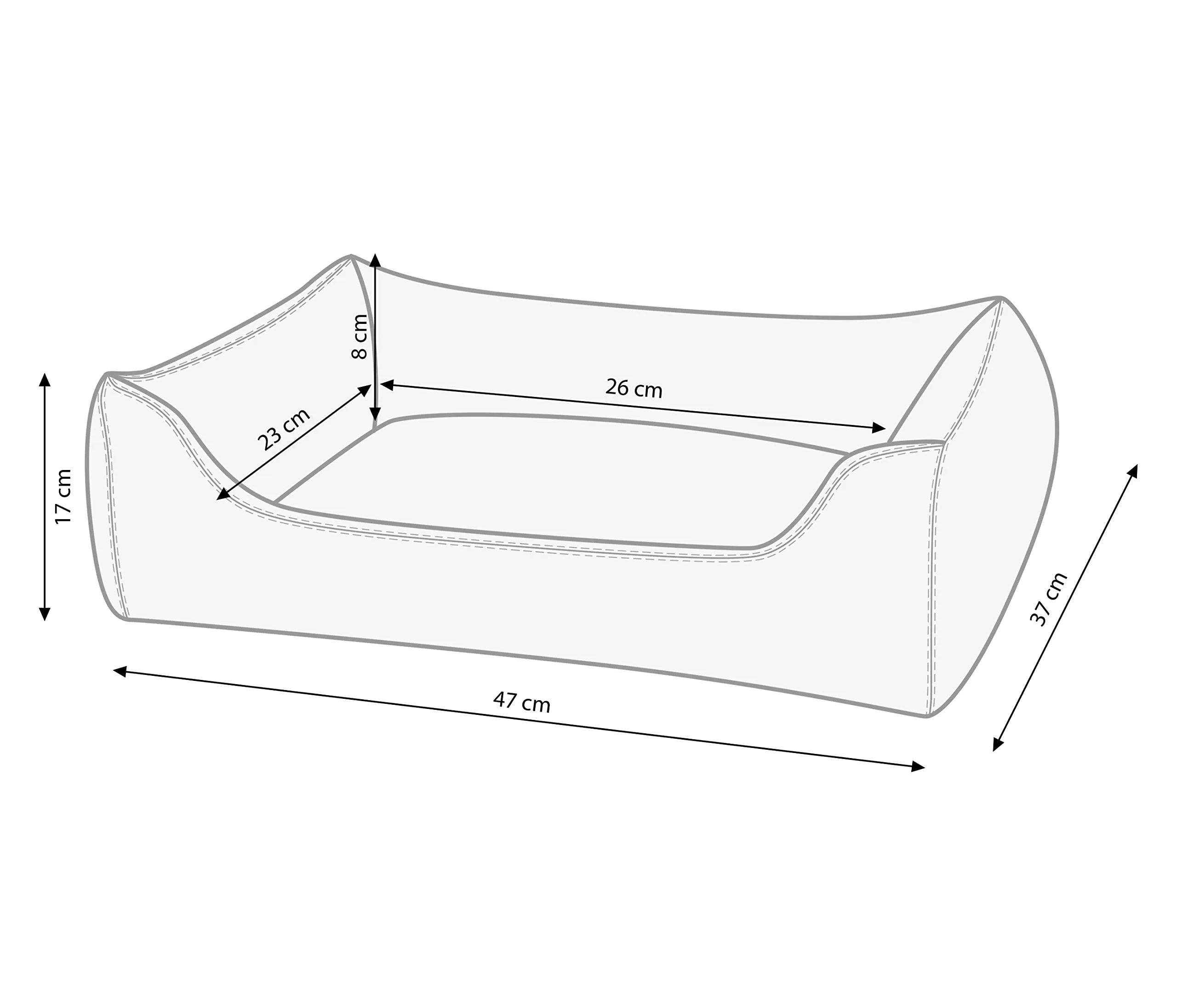 Dehner Lieblinge Sammy Cuccia per cani e gatti, 47 x 37 x 17 cm - immagine 2