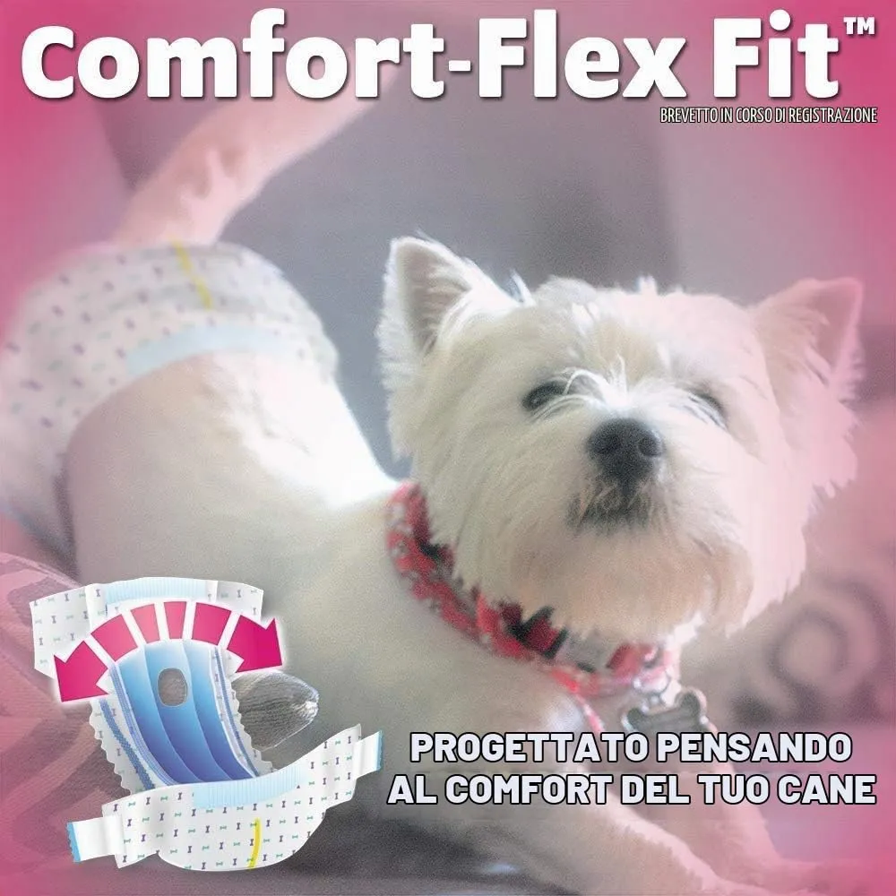 OUT! Pannolini monouso per cani femmine, XXS, Confezione da 18 - immagine 3