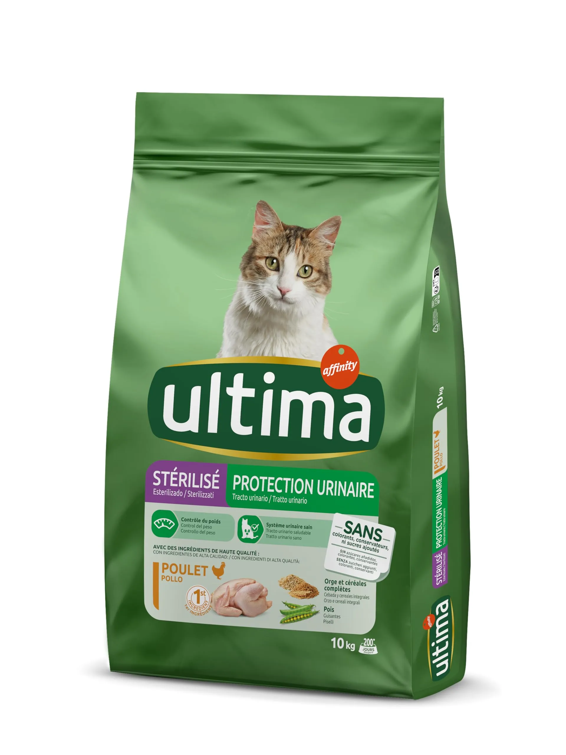 Ultima Cibo per Gatti Sterilizzati Tratto Urinario al Pollo, 10 kg - immagine 1
