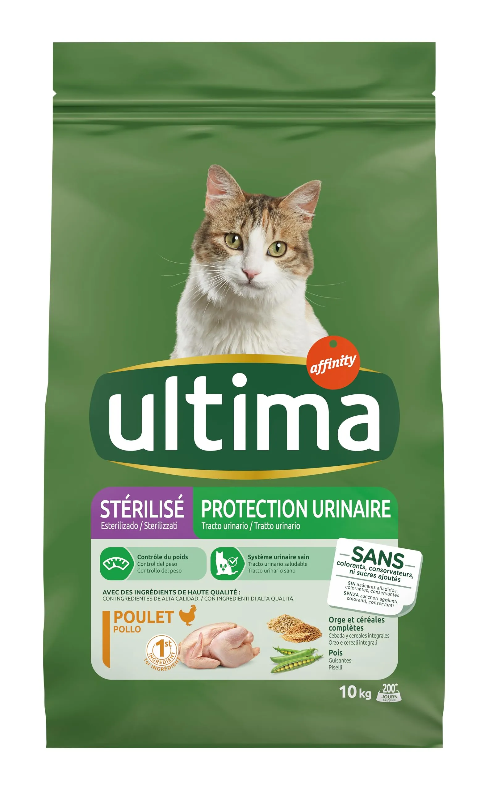 Ultima Cibo per Gatti Sterilizzati Tratto Urinario al Pollo, 10 kg - immagine 3