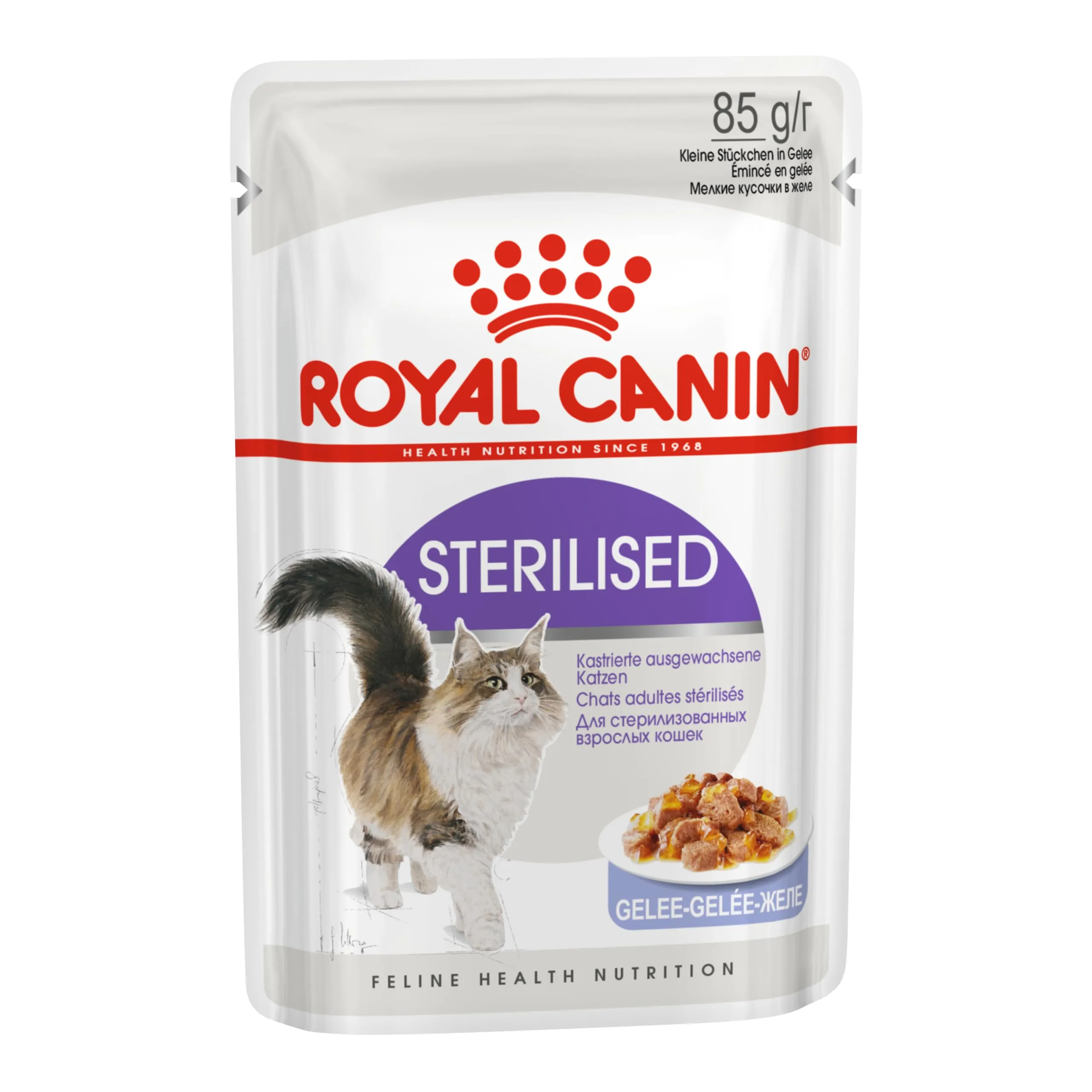 Royal Canin Feline Sterilised in Gelatina, 12 x 85 g - immagine 1