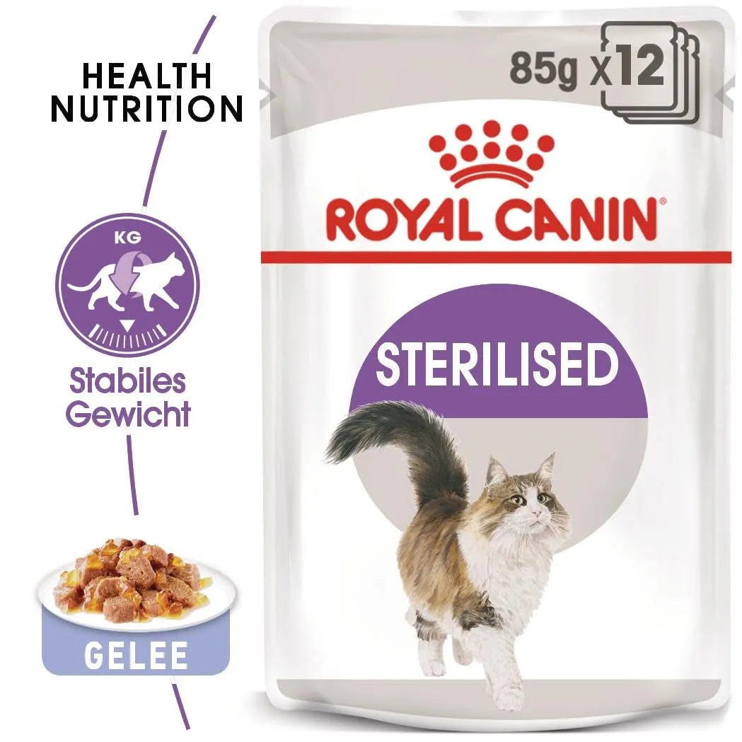 Royal Canin Feline Sterilised in Gelatina, 12 x 85 g - immagine 2