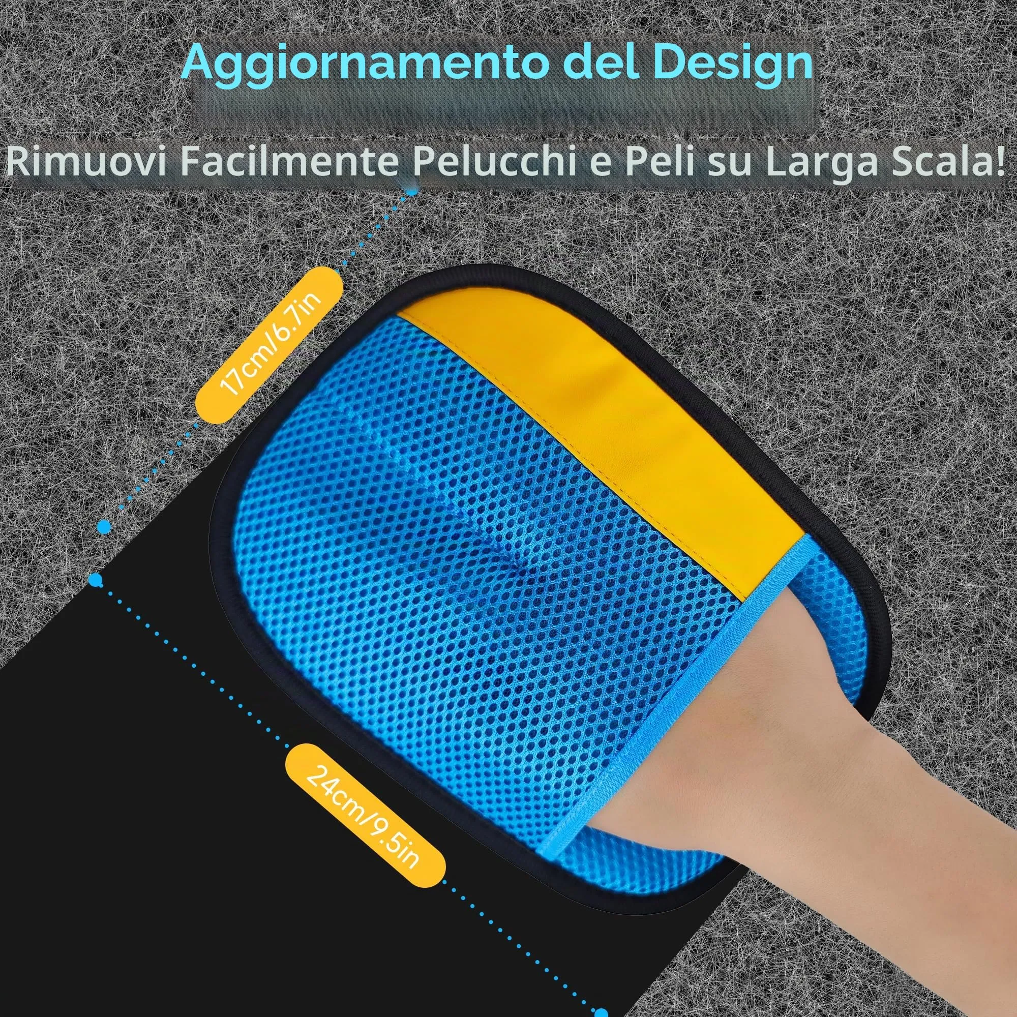 YOSEPATI Guanto per la rimozione dei peli per Animali Spazzola Magica - immagine 3