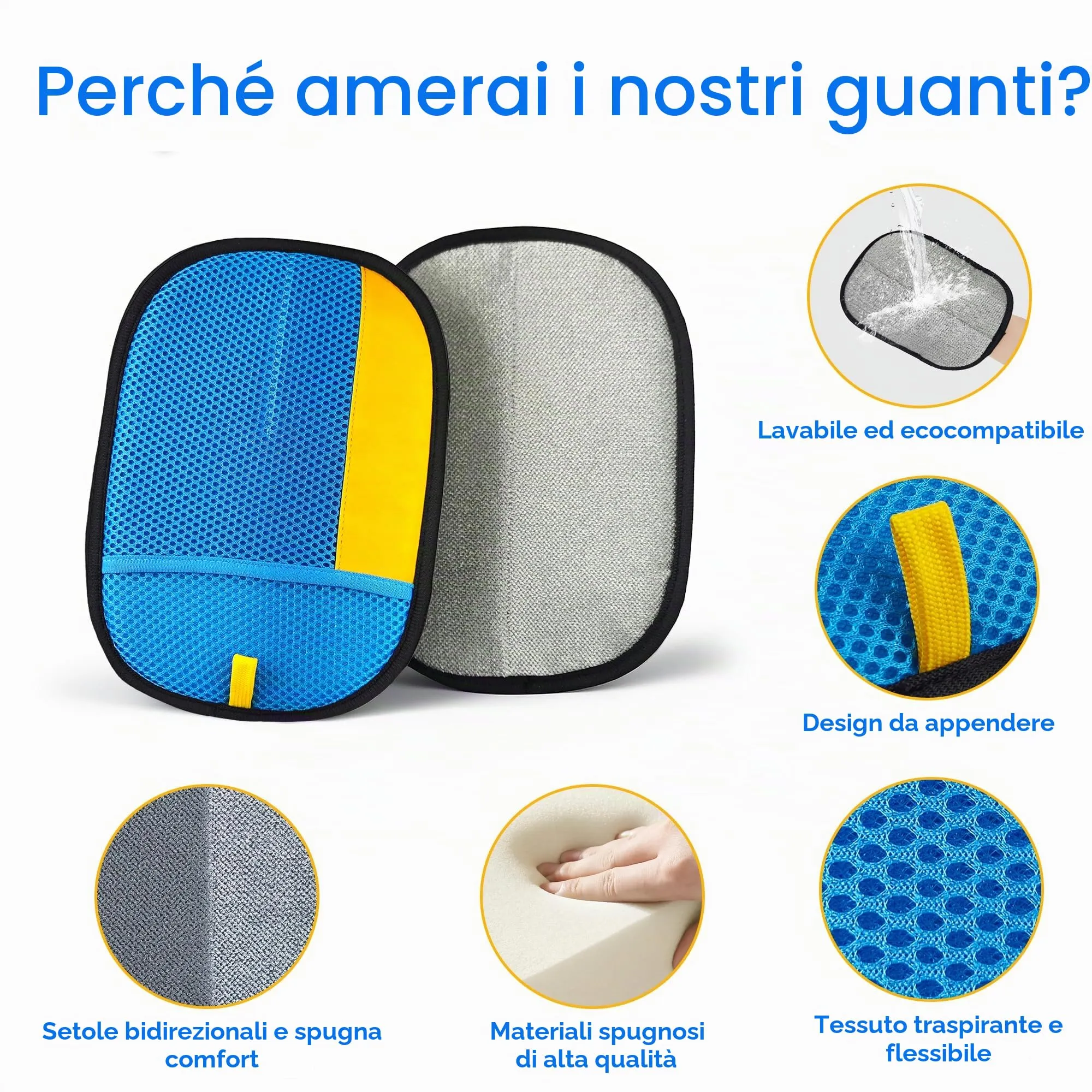YOSEPATI Guanto per la rimozione dei peli per Animali Spazzola Magica - immagine 7