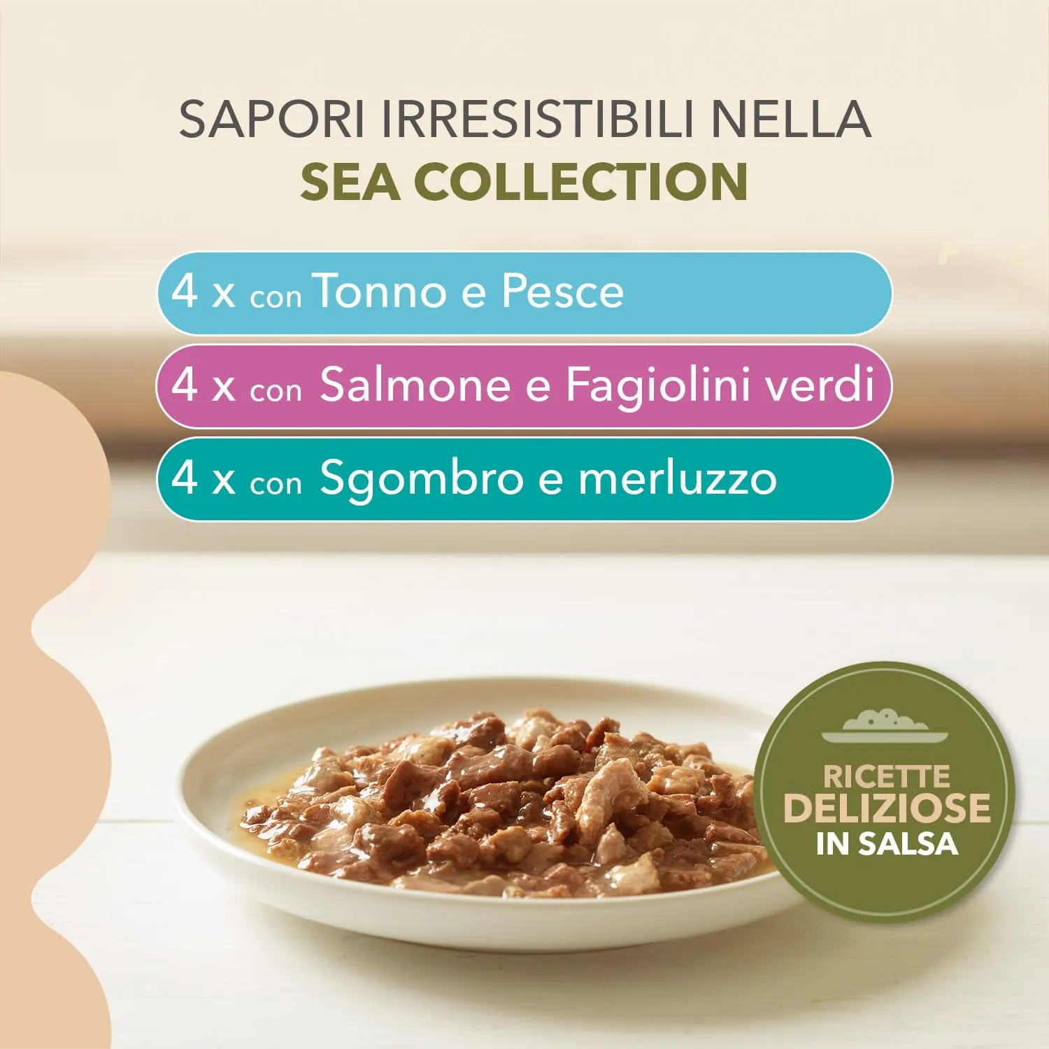 IAMS Delights Sea Collection Cibo umido per gatti senza cereali, 12 x 85 g - immagine 4