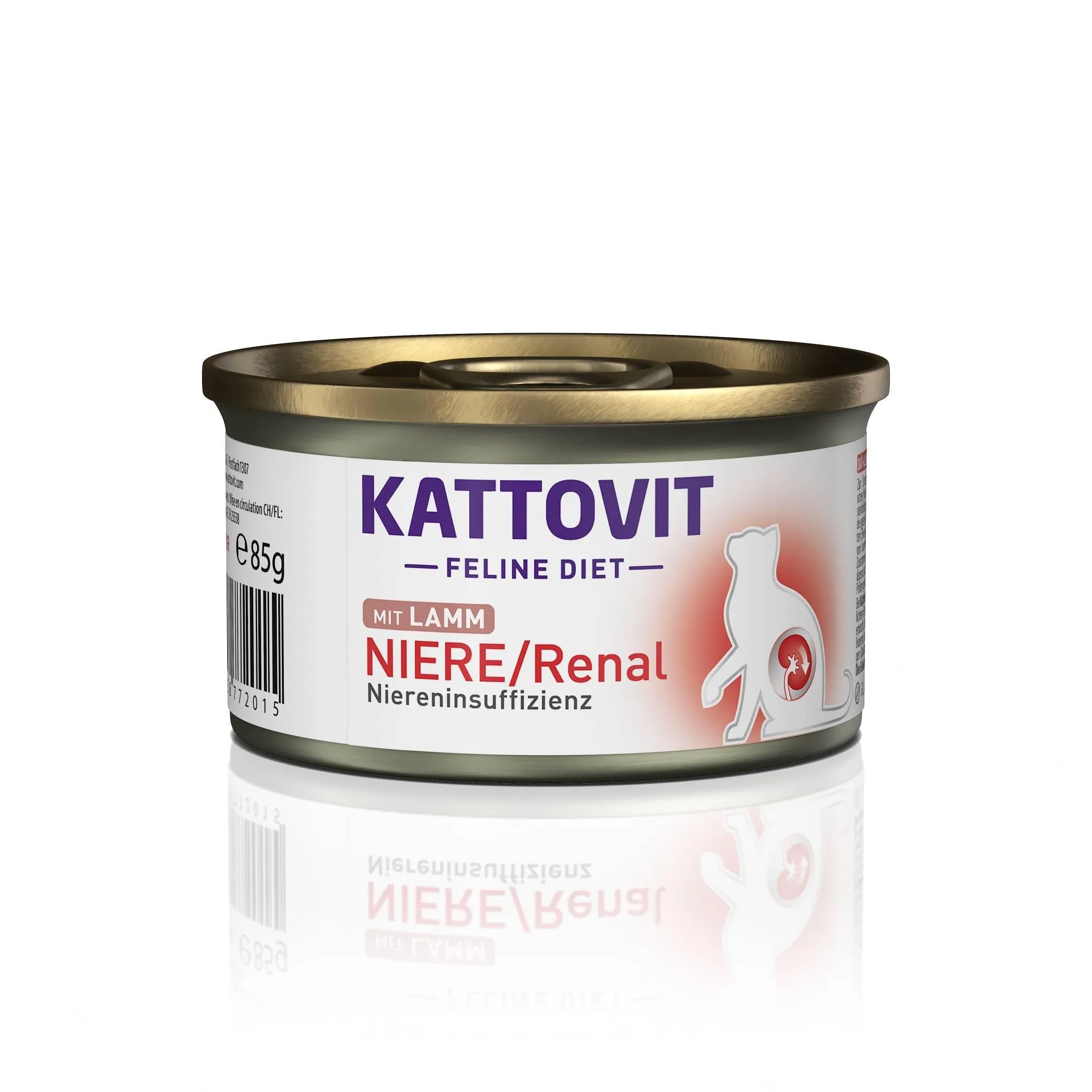 Kattovit Feline Diet Renal Lamb Wet Cat Food, 85g - immagine 2